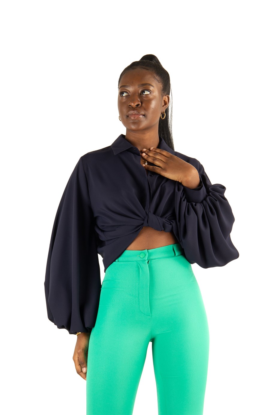 Classic Trouser Office Pant - Grass Green - Wholesale Womens