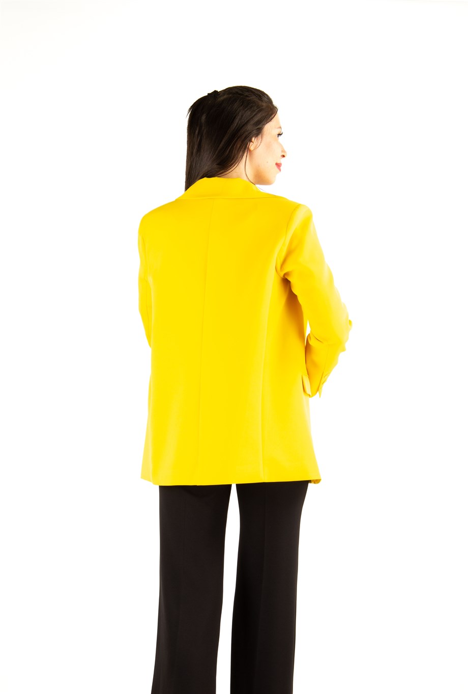long sleeve one button classic coat
