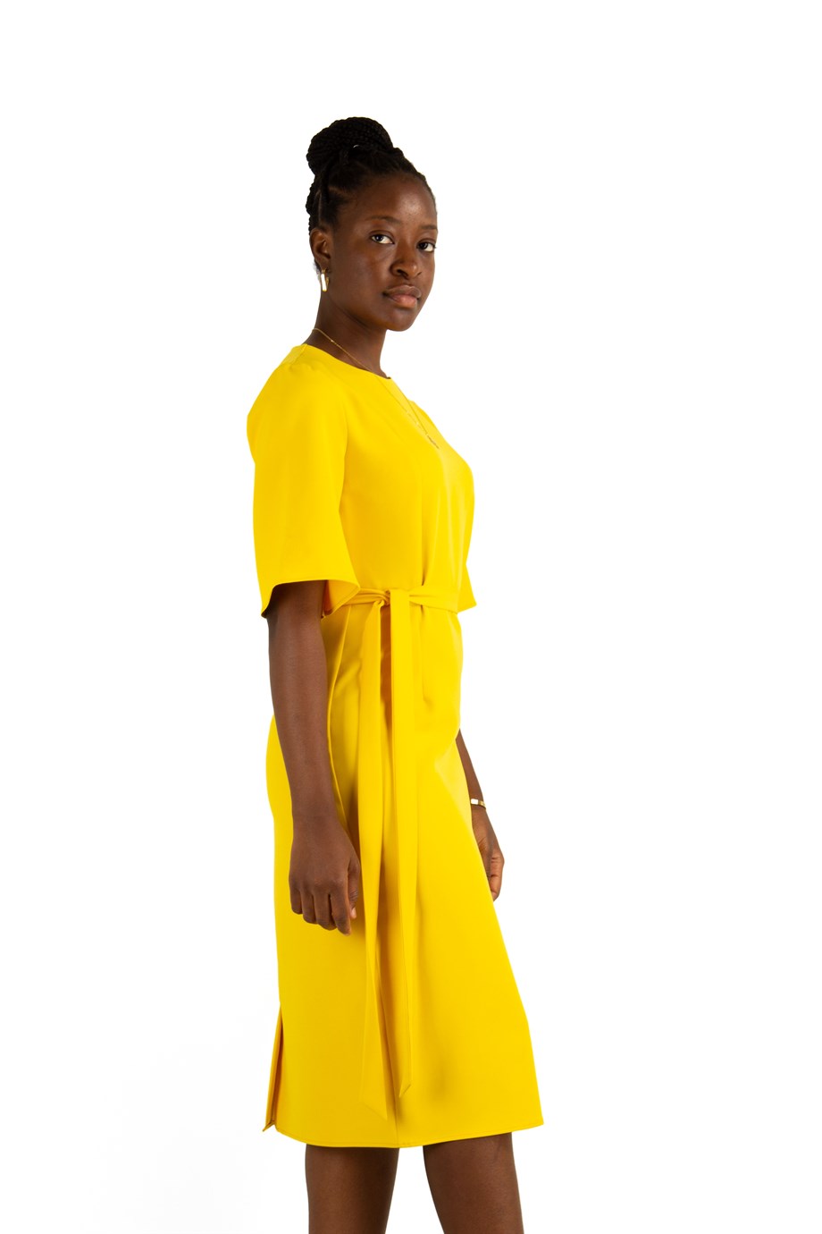 Plain yellow dress best sale