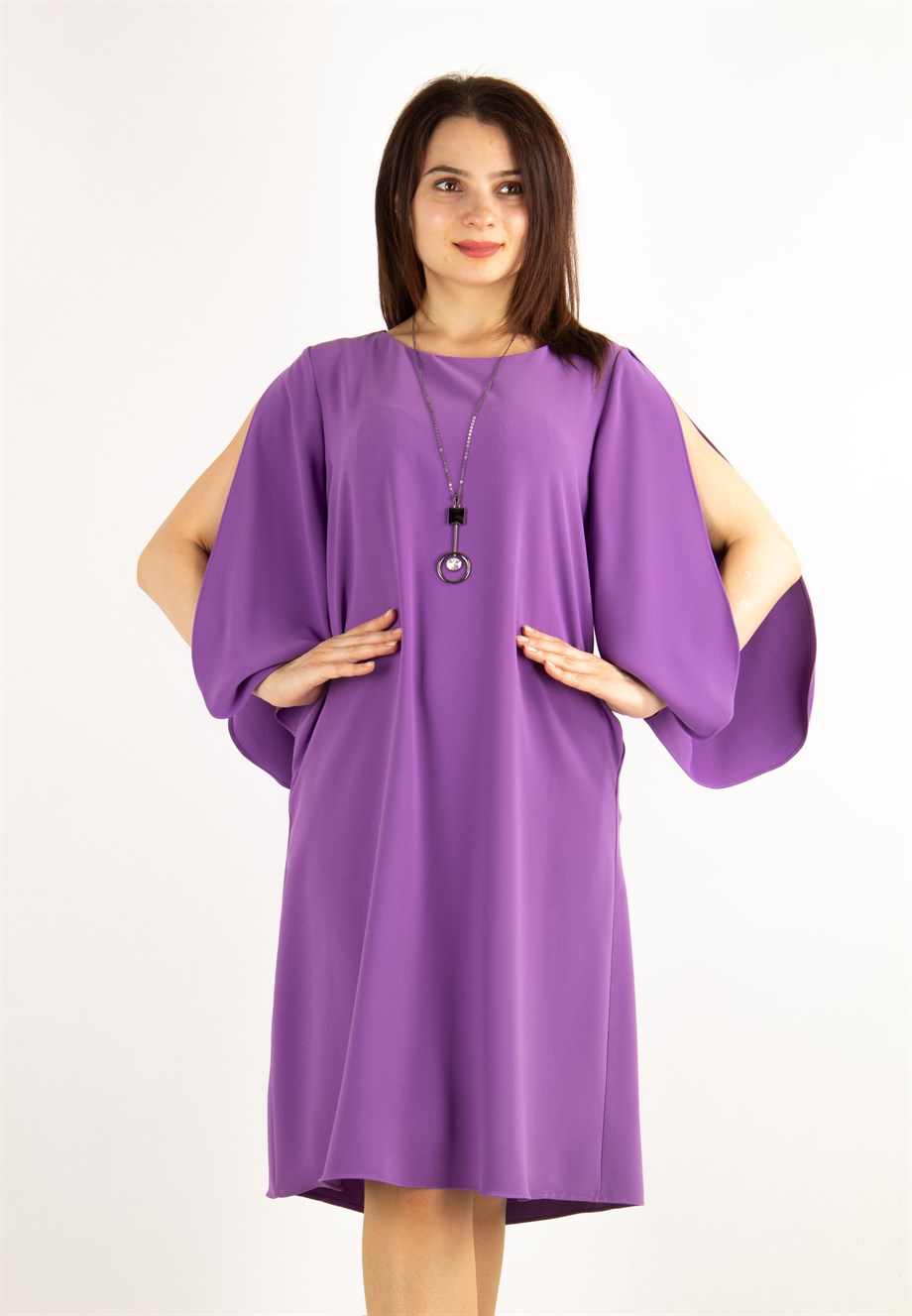 Purple Plus Size Dresses Sleeves  Plus Size Purple Dresses Women