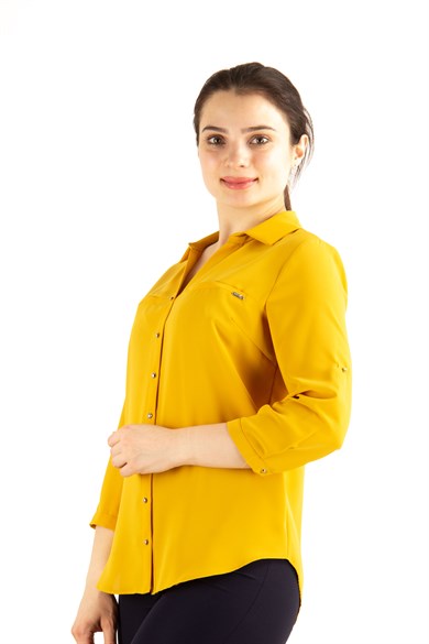 mustard yellow shirt plus size