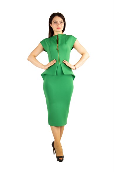 Peplum skirt hotsell plus size dress