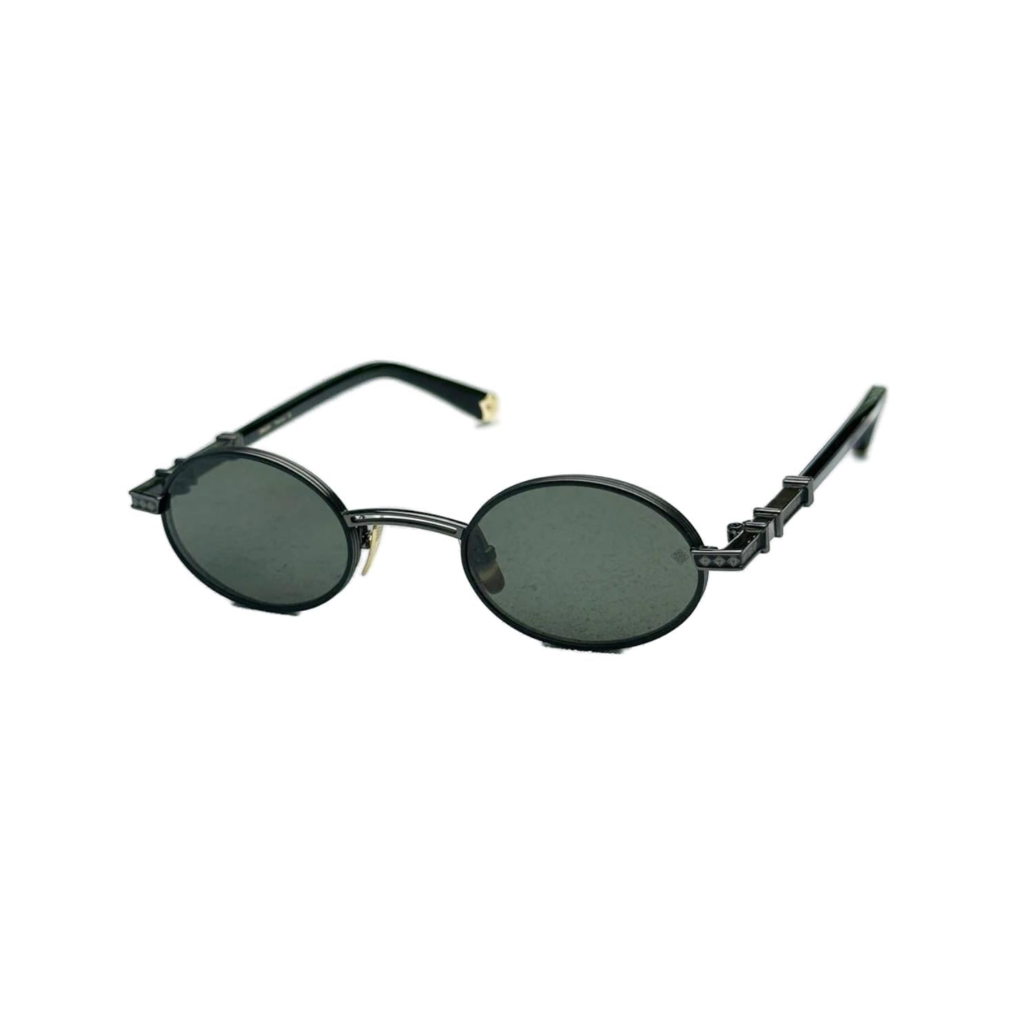  40 Million Barbato Two Uun BLK 630 Unisex Metal Siyah Güneş Gözlüğü