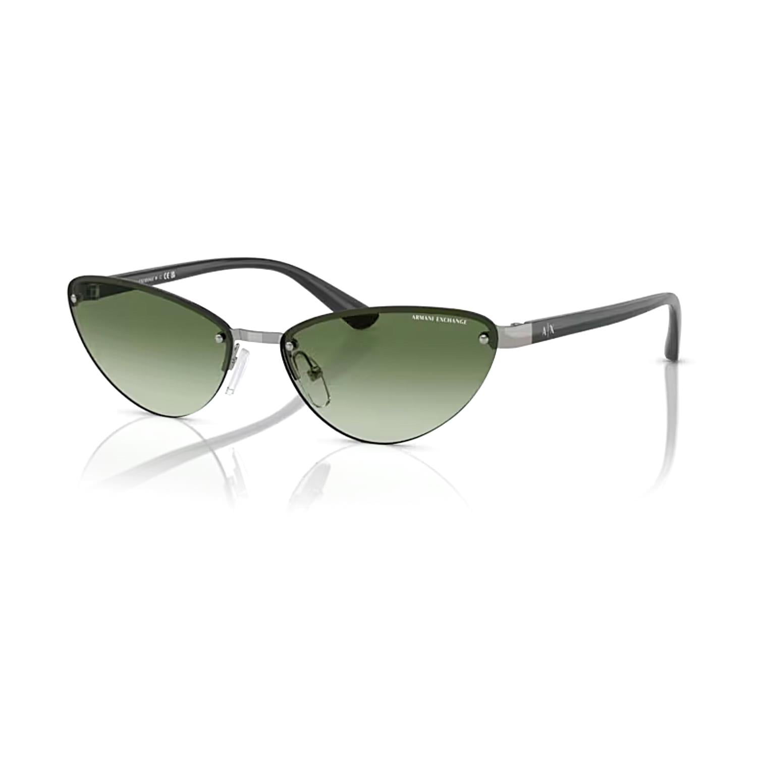 Armani Exchange AEX 2049S 60038E 58 Kadın Cat Eye Gri Metal Güneş Gözlüğü