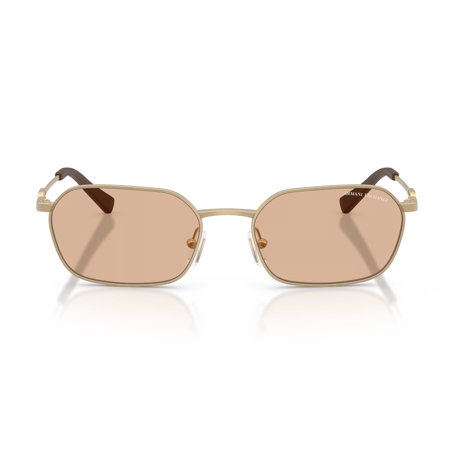 Armani Exchange AEX 2056S 612173 54 Unisex Geometrik Gold Metal Güneş Gözlüğü
