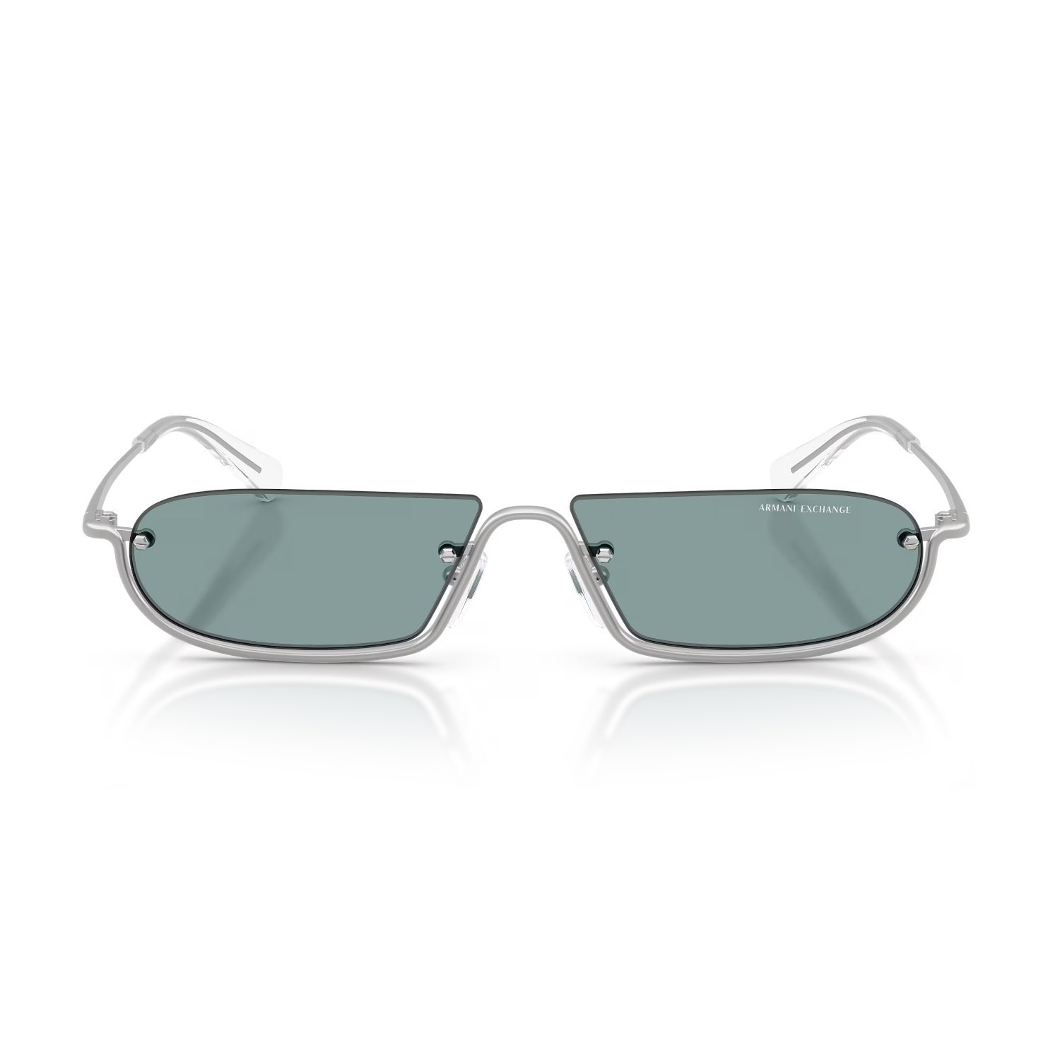 Armani Exchange AEX 2058S 60209C 58 Erkek Geometrik Gümüş Aynalı Metal Güneş Gözlüğü