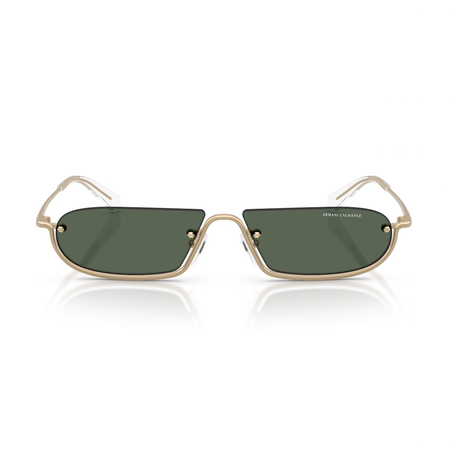 Armani Exchange AEX 2058S 612171 58 Erkek Geometrik Gold Metal Güneş Gözlüğü