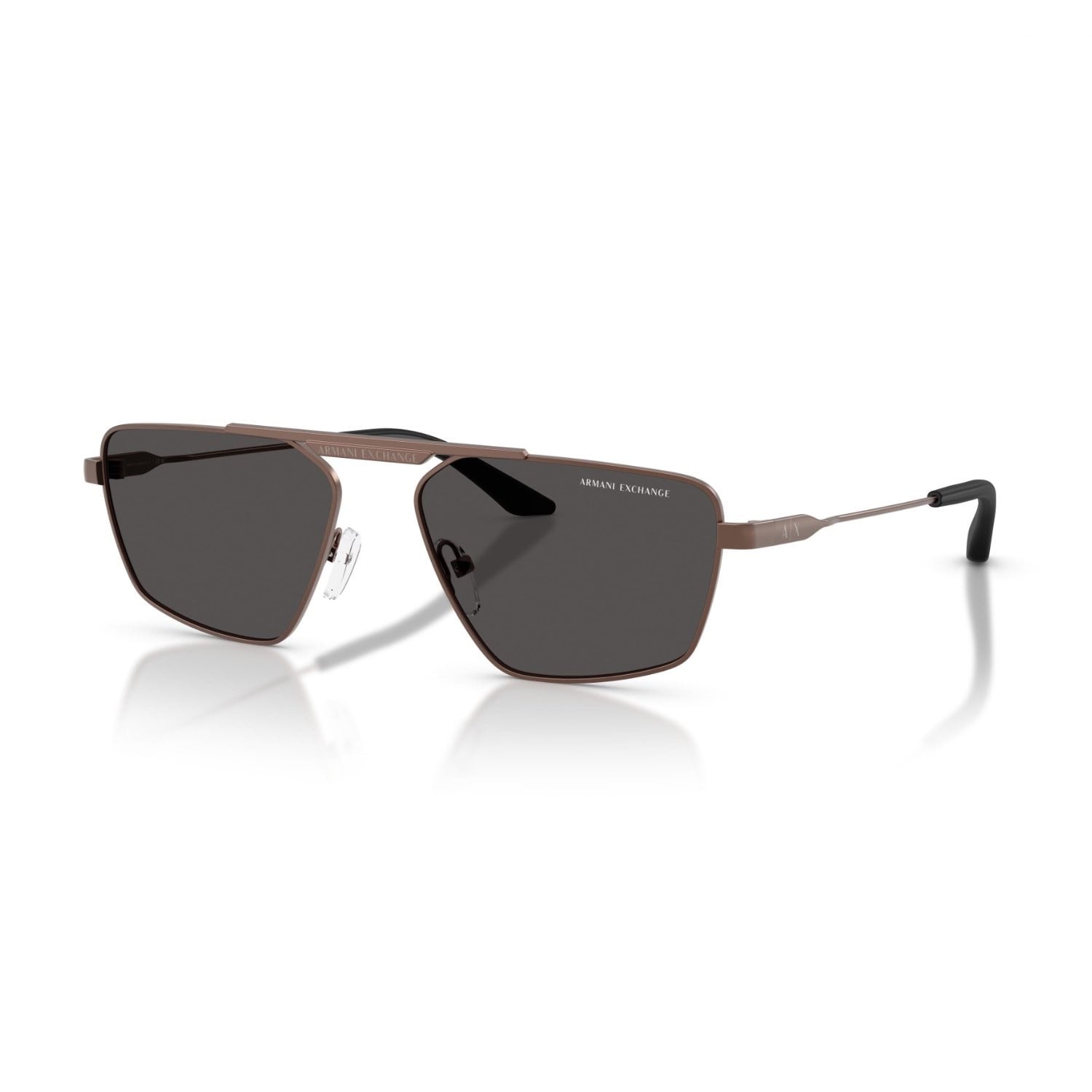 Armani Exchange AEX 2059S 610687 56 Unisex Geometrik Bronz Metal Güneş Gözlüğü