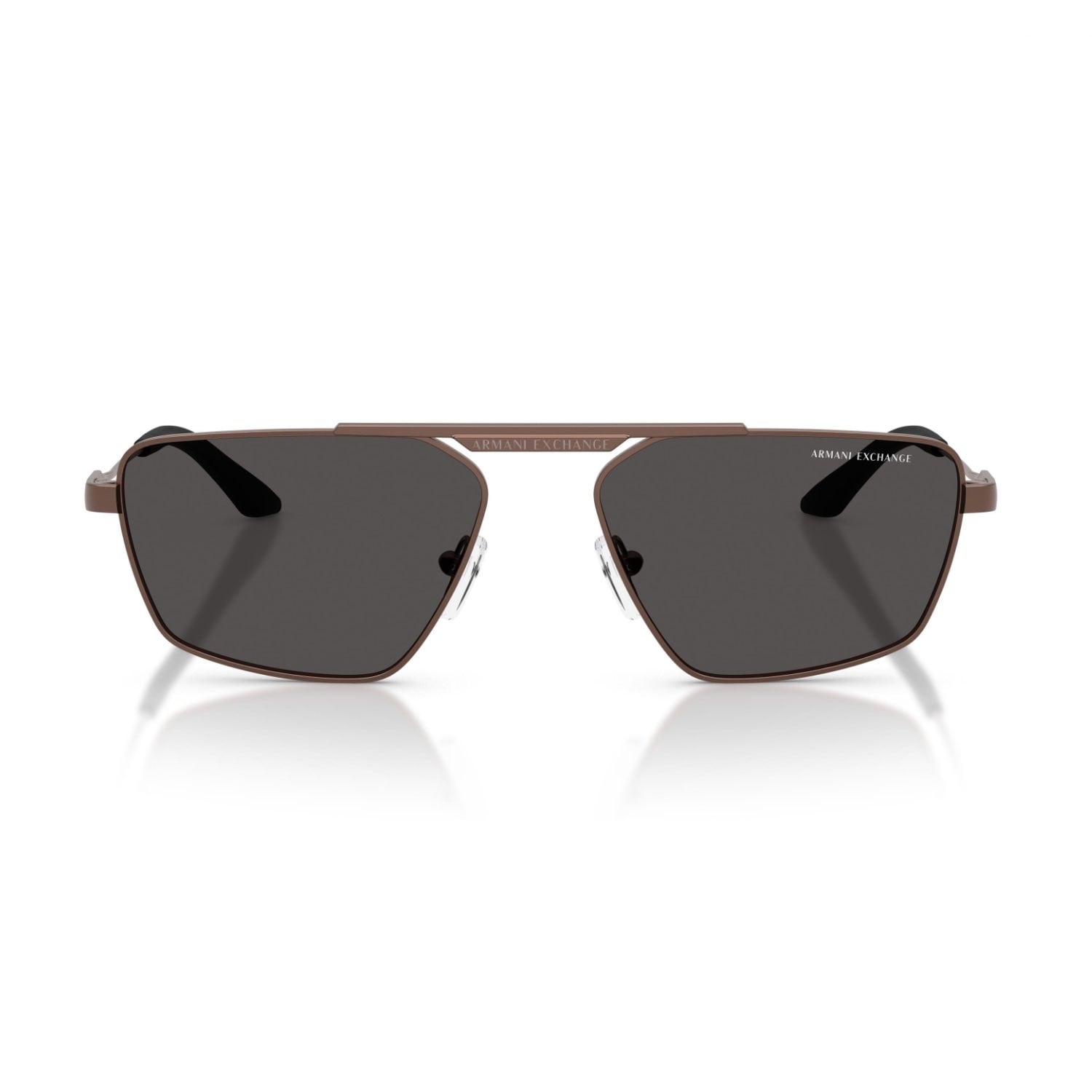Armani Exchange AEX 2059S 610687 56 Unisex Geometrik Bronz Metal Güneş Gözlüğü