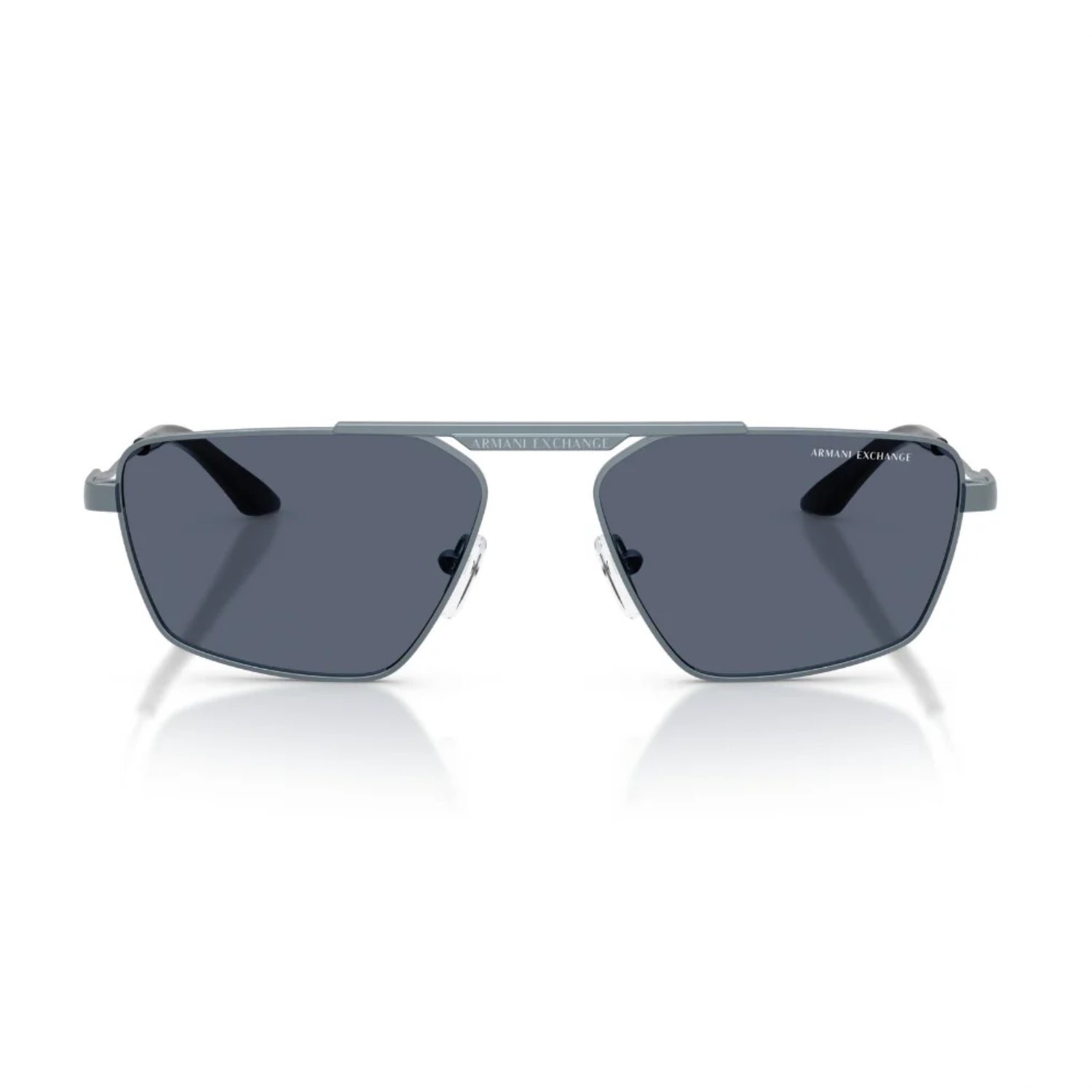 Armani Exchange AEX 2059S 613287 56 Unisex Geometrik Mavi Metal Güneş Gözlüğü
