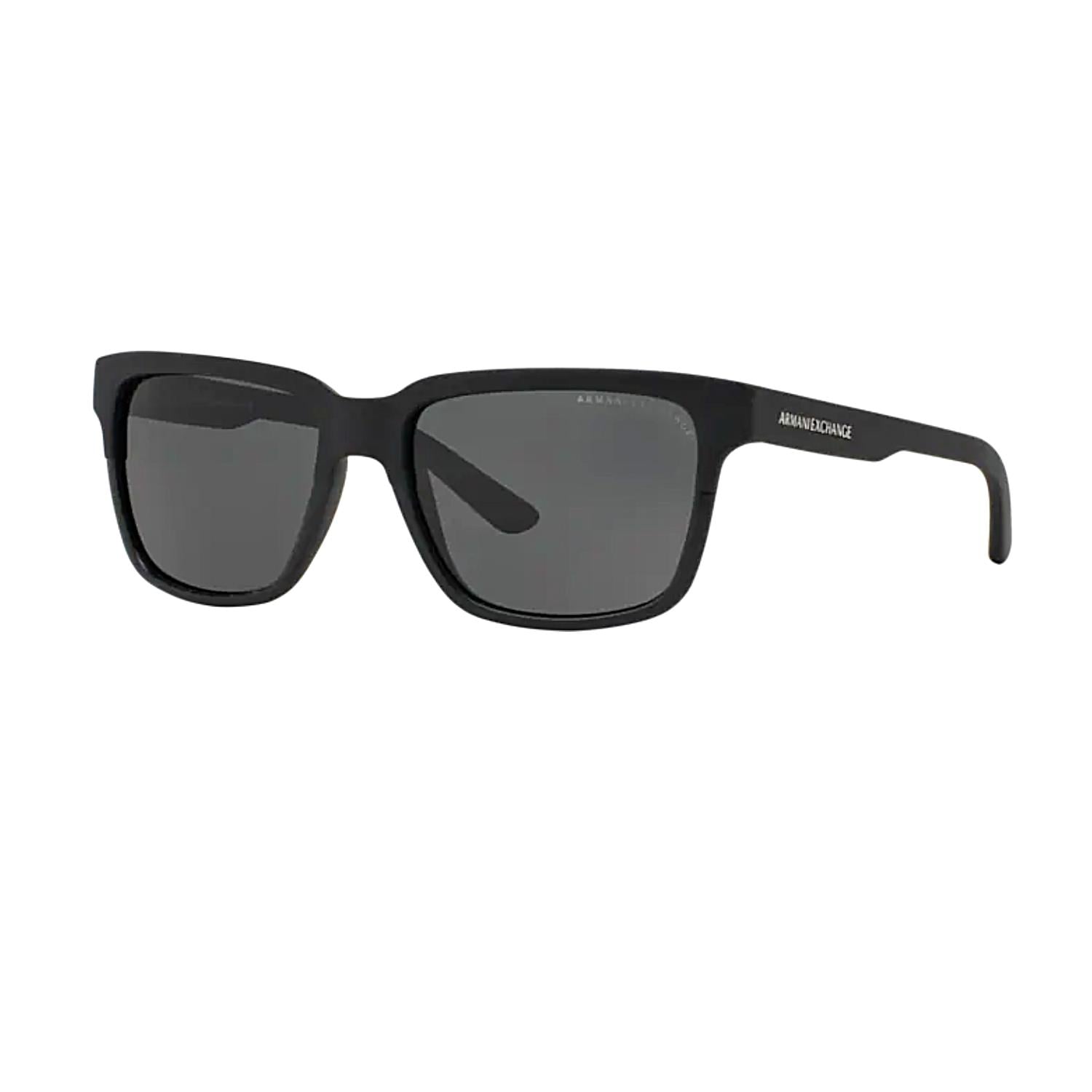 Armani Exchange AEX 4026S 812287 56 Unisex Kare Siyah Kemik Güneş Gözlüğü