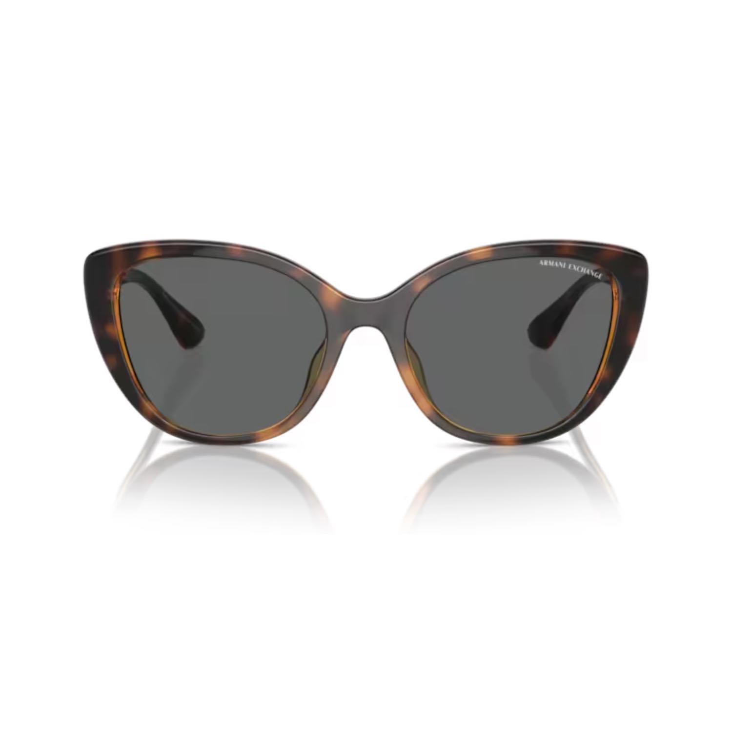 Armani Exchange AEX 4111SU 821387 54 Kadın Cat Eye Kırçıllı Kahverengi Kemik Güneş Gözlüğü