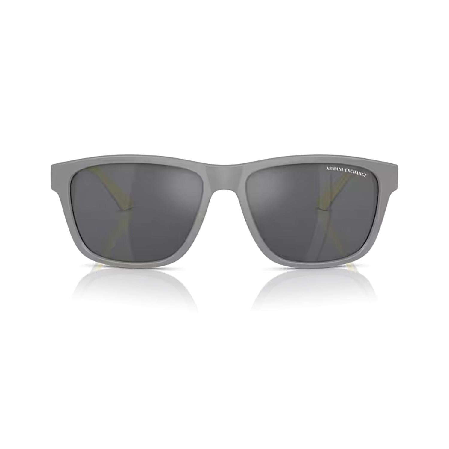 Armani Exchange AEX 4135S  81806G 59 Erkek Kare Mat Gri Kemik Güneş Gözlüğü