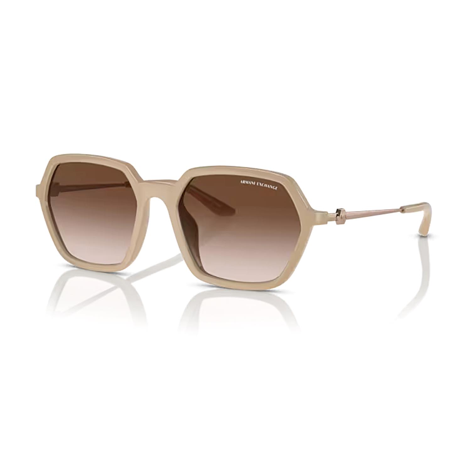 Armani Exchange AEX 4139S 834213 52 Kadın Geometrik Bej Güneş Gözlüğü