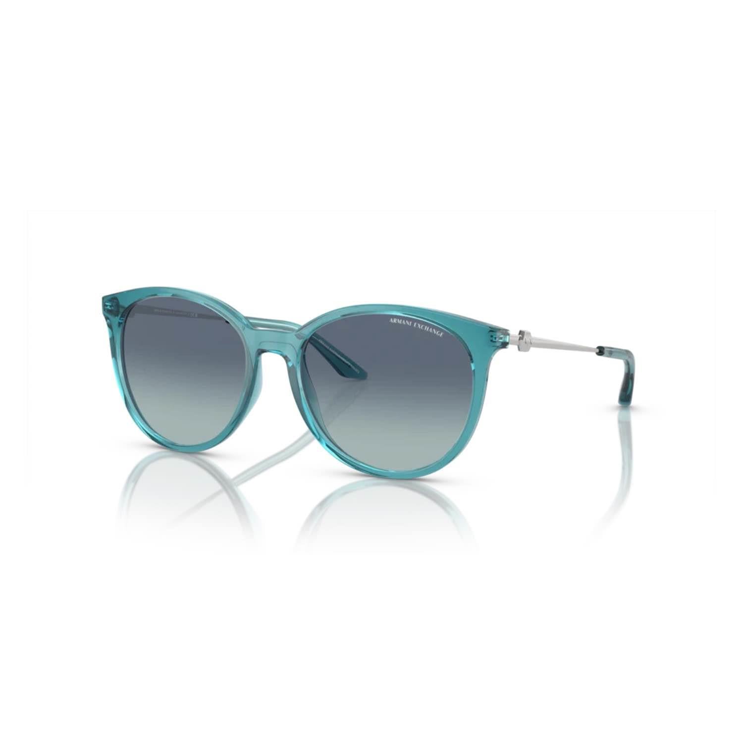 Armani Exchange AEX 4140S 82374S 55 Unisex Oval Mavi Kemik Güneş Gözlüğü
