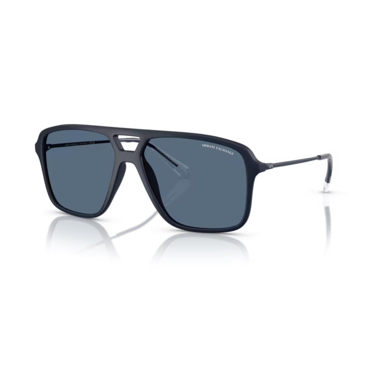 Armani Exchange AEX 4150SU 818180 59 Erkek Pilot Siyah Kemik Güneş Gözlüğü