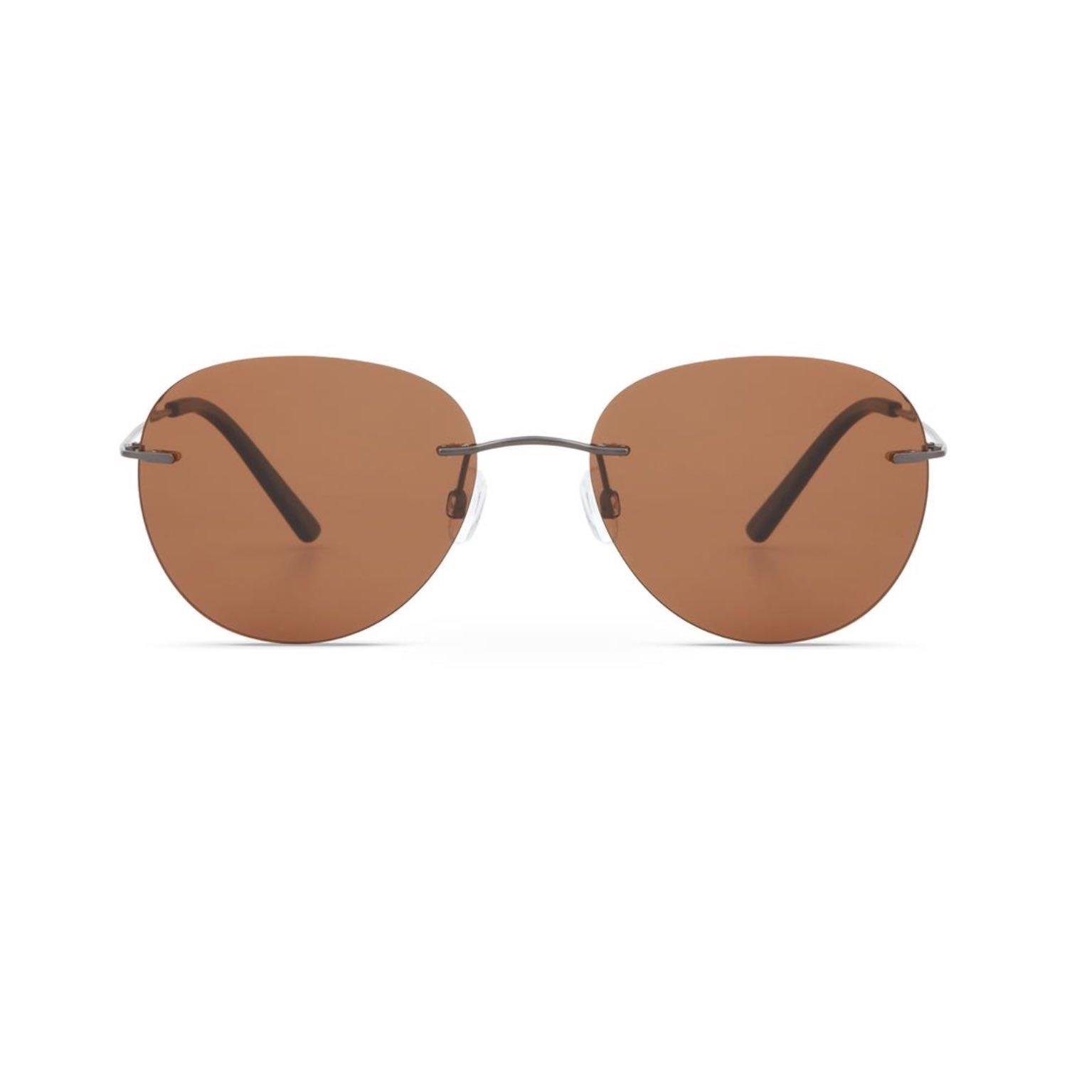 Blancia BC1360 C3 57 Unisex Oval Gri Metal Çerçevesiz Güneş Gözlüğü