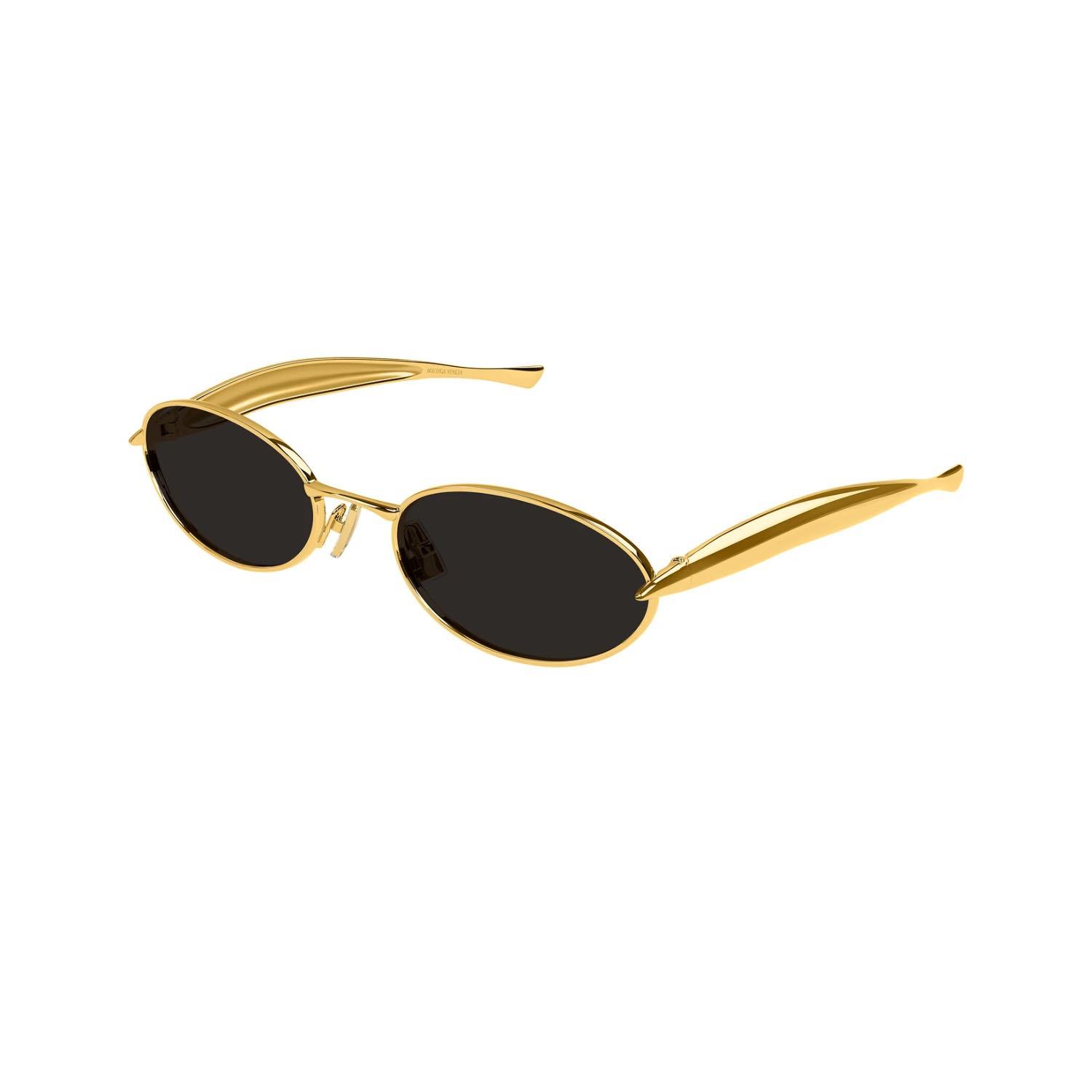 Bottega Veneta BV 1386S 001 57 Kadın Oval Gold Metal Güneş Gözlüğü