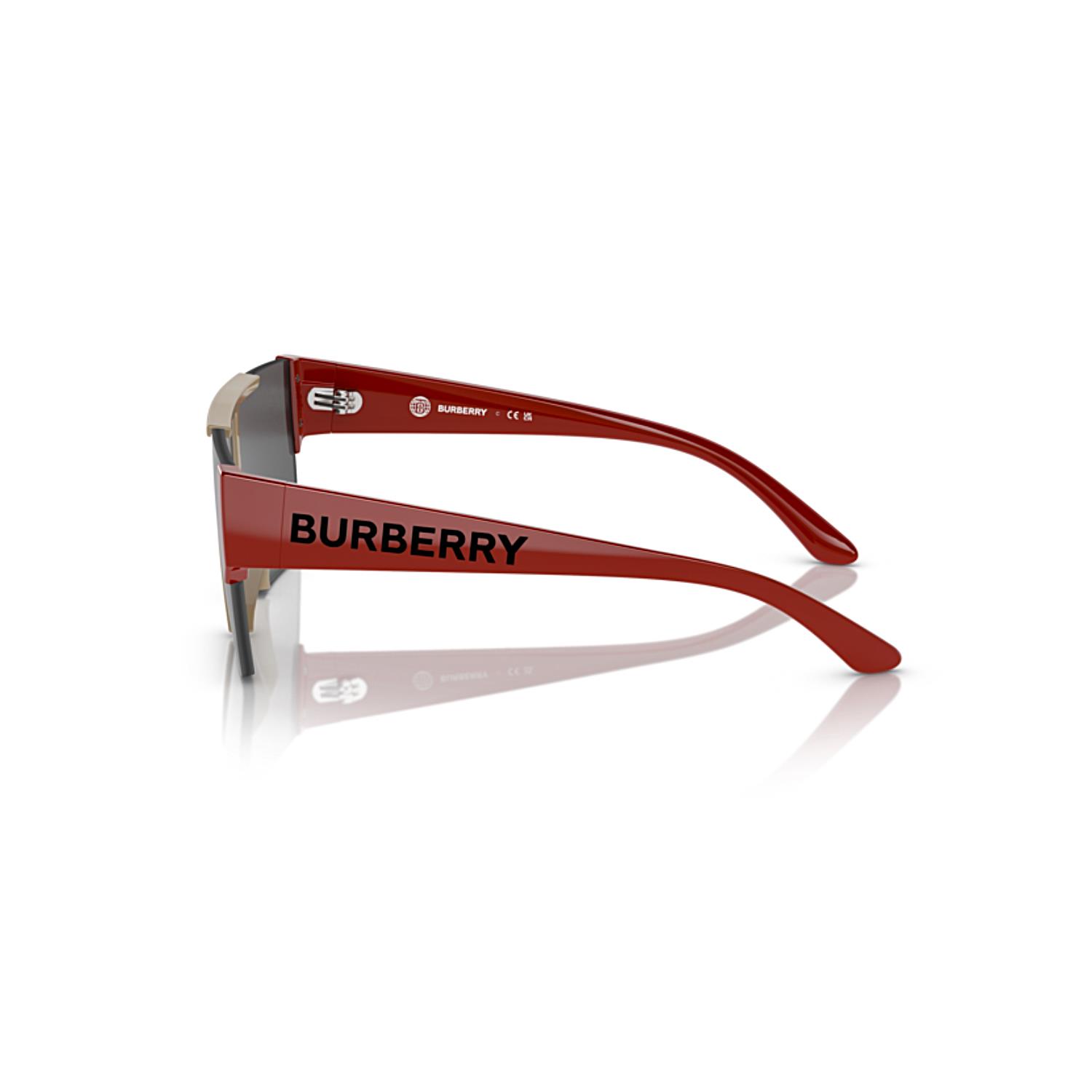 Burberry Junior OJB4387 404787 28 Çocuk Dikdörtgen Bej Kırmızı Güneş Gözlüğü