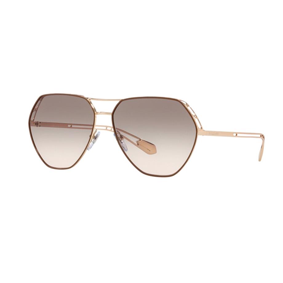 Bvlgari Bv 6098 20373B 61 Unisex Rose Gold Metal Geometrik Güneş Gözlüğü