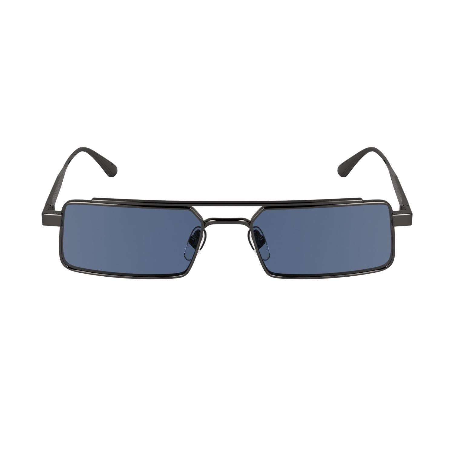 Calvin Klein 24111S 070 55 Unisex Dikdörtgen Siyah Metal Güneş Gözlüğü