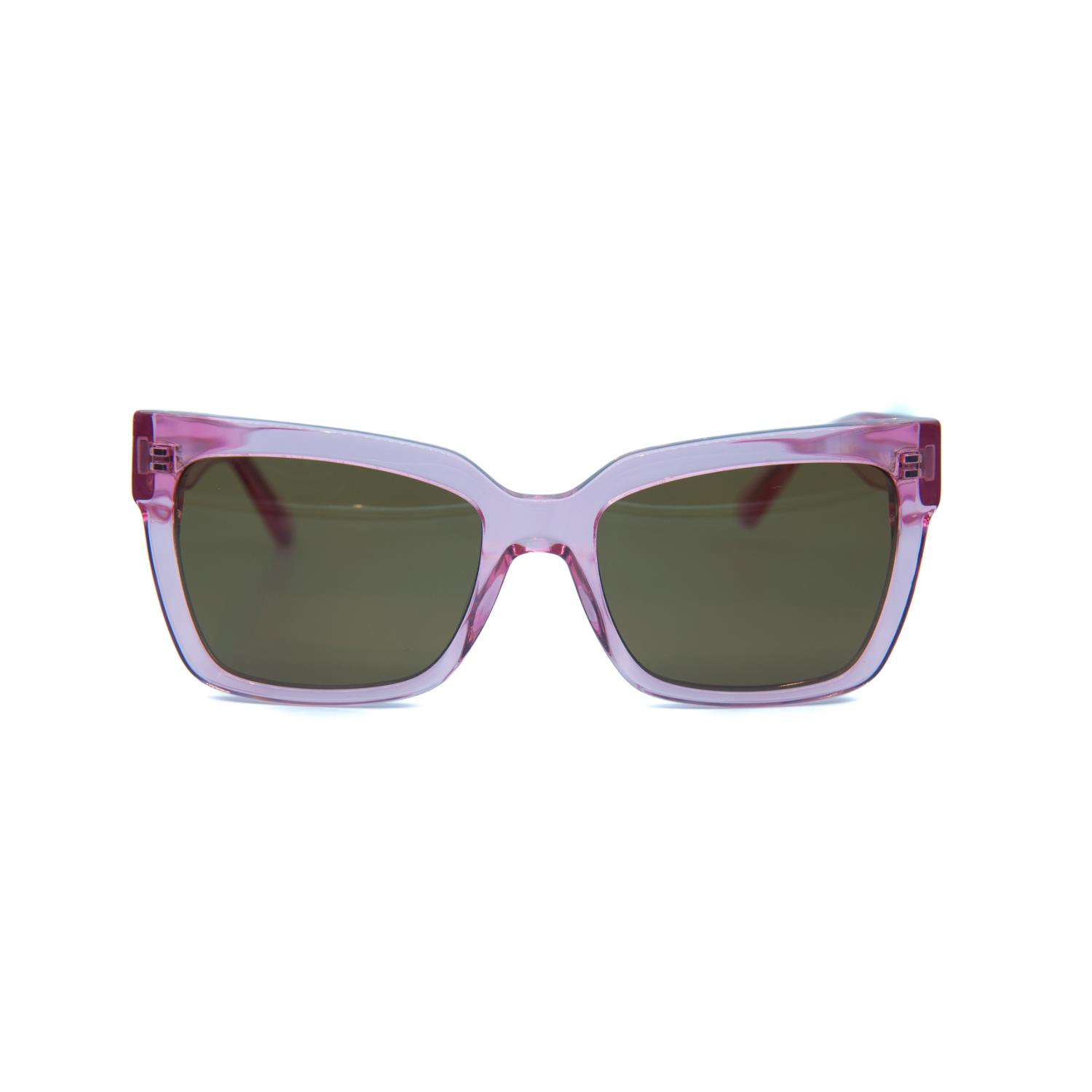 Calvin Klein Jeans CKJ 24606S 661 54 Unisex Dikdörtgen Şeffaf Pembe Kemik Güneş Gözlüğü