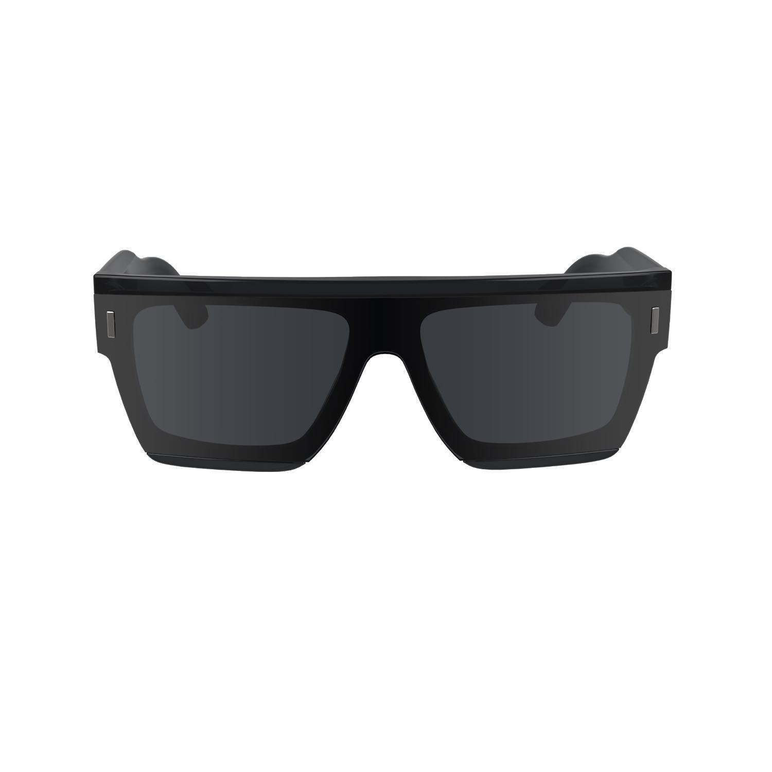 Calvin Klein CK 24502S 059 55 Unisex Kare Siyah Şeffaf Kemik Güneş Gözlüğü