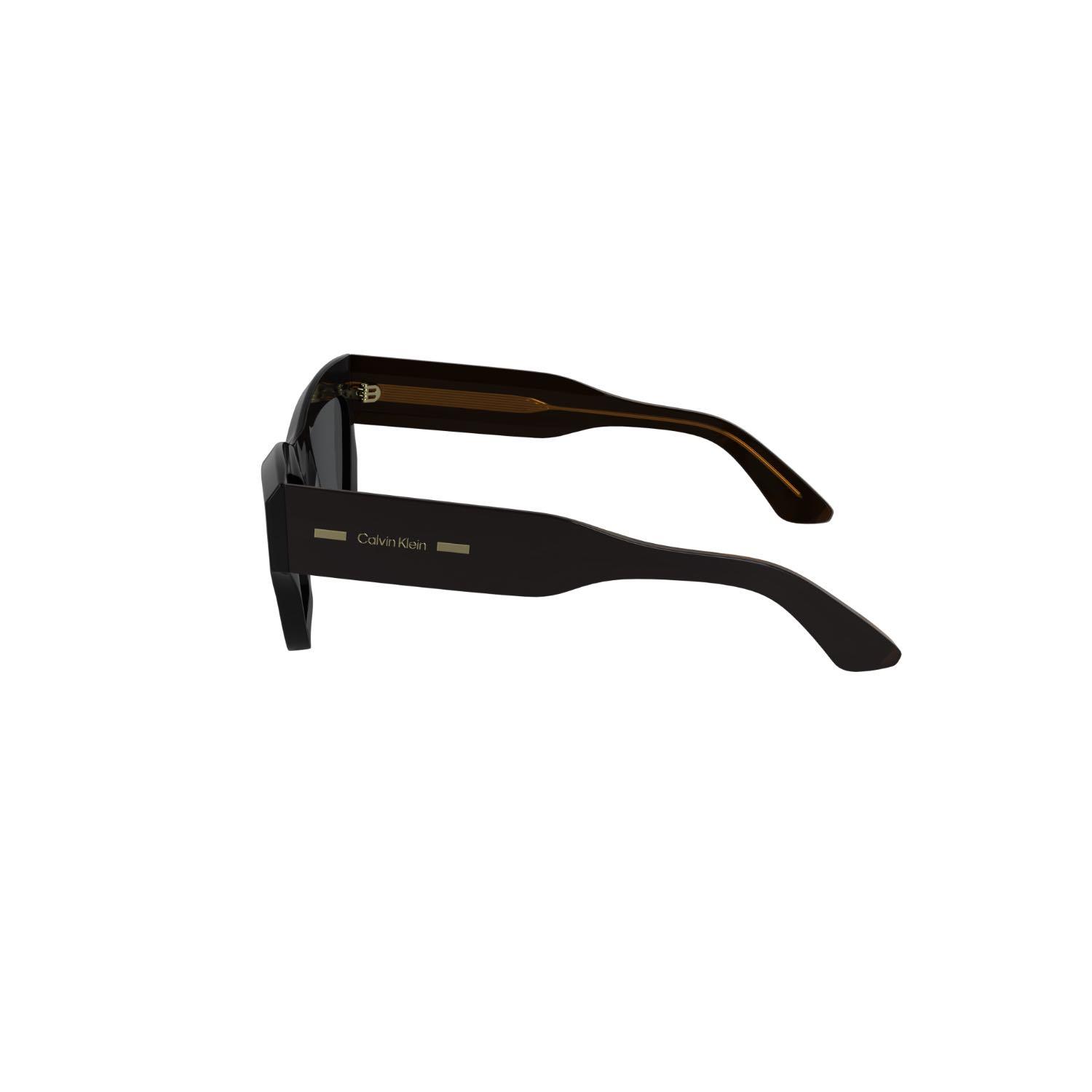 Calvin Klein CK 24531S 001 53 Unisex Geometrik Siyah Kemik Güneş Gözlüğü