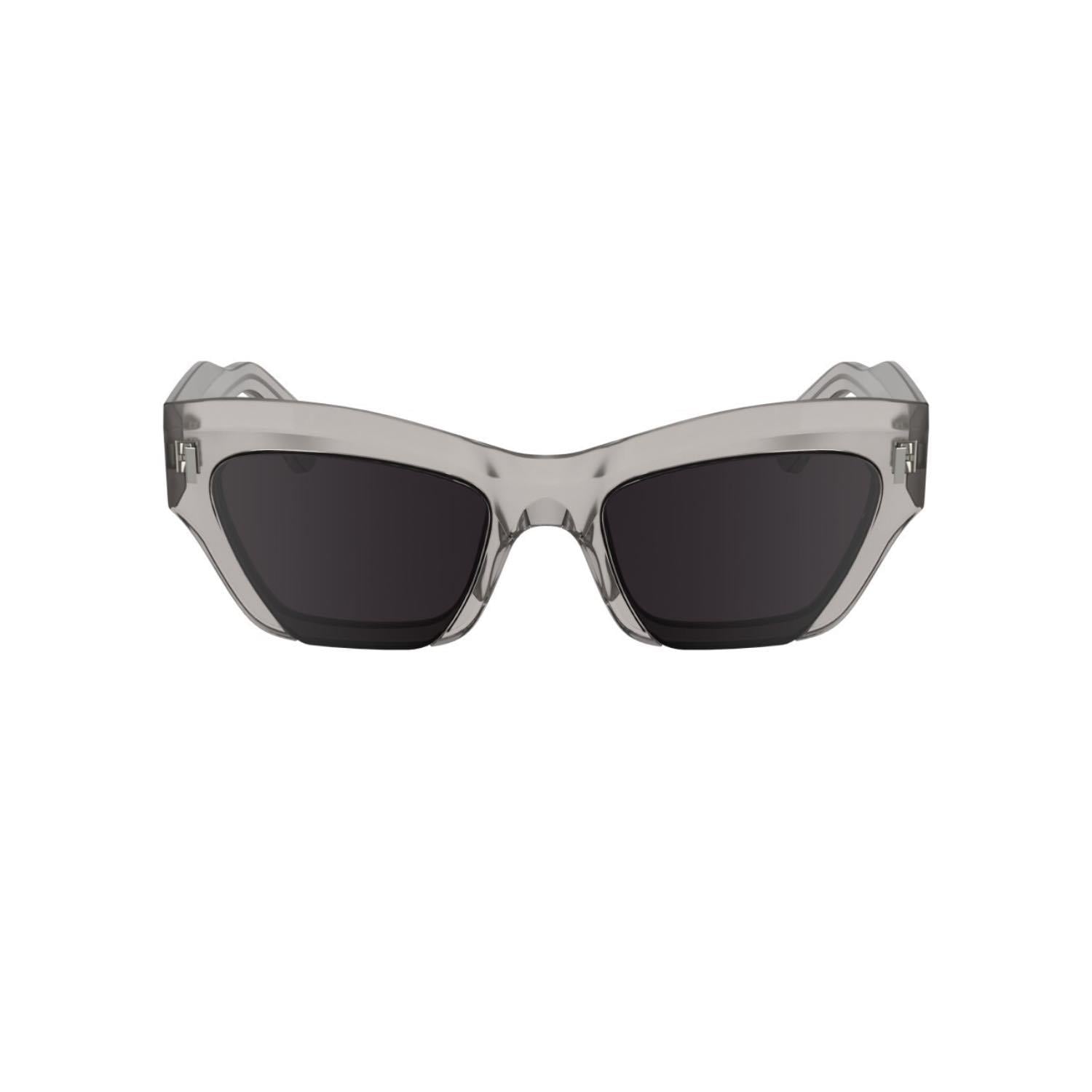 Calvin Klein CK 24531S 601 53 Unisex Geometirk Şeffaf Kemik Güneş Gözlüğü