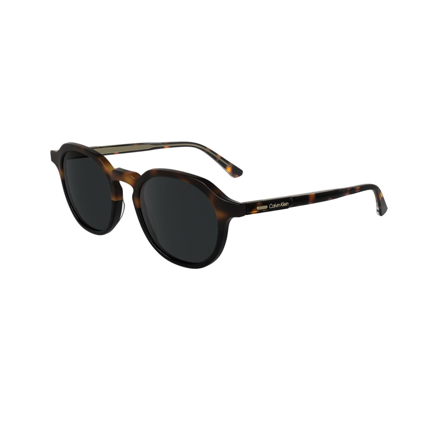 Calvin Klein CK 24538S 233 51 Unisex Oval Kırçıllı Kahverengi Kemik Güneş Gözlüğü