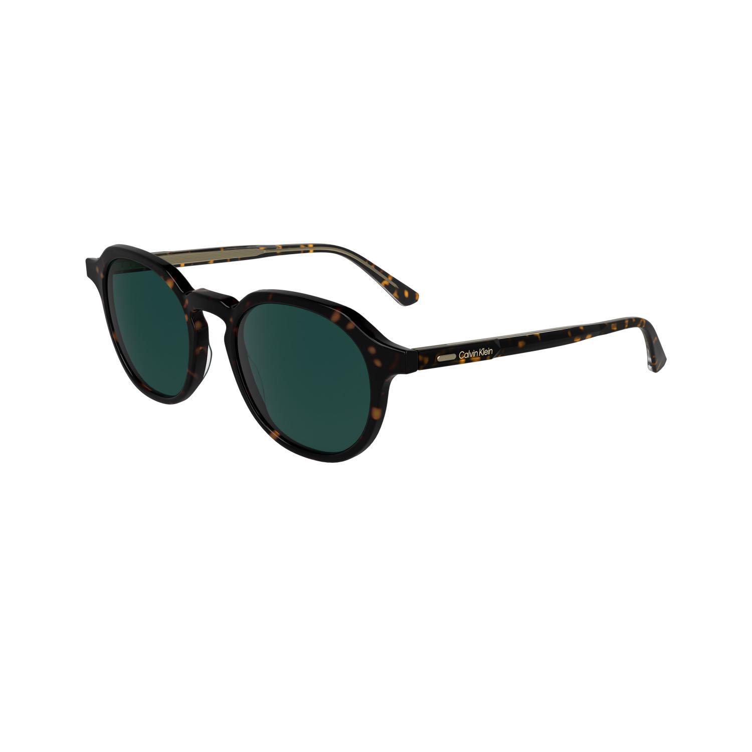 Calvin Klein CK 24538S 235 51 Unisex Oval Kırçıllı Kahverengi Kemik Güneş Gözlüğü