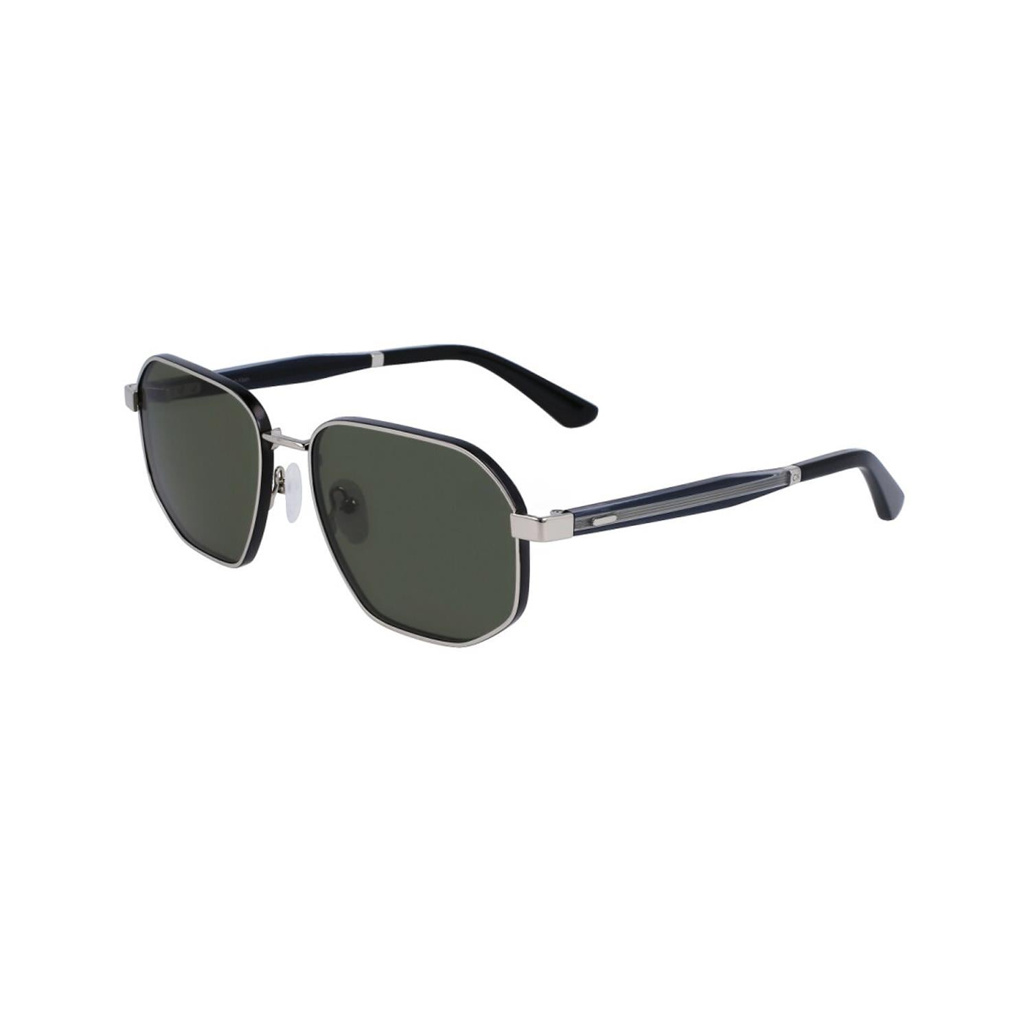 Calvin Klein Jeans CKJ 23102S 045 58 Erkek Dikdörtgen Gümüş Metal Güneş Gözlüğü