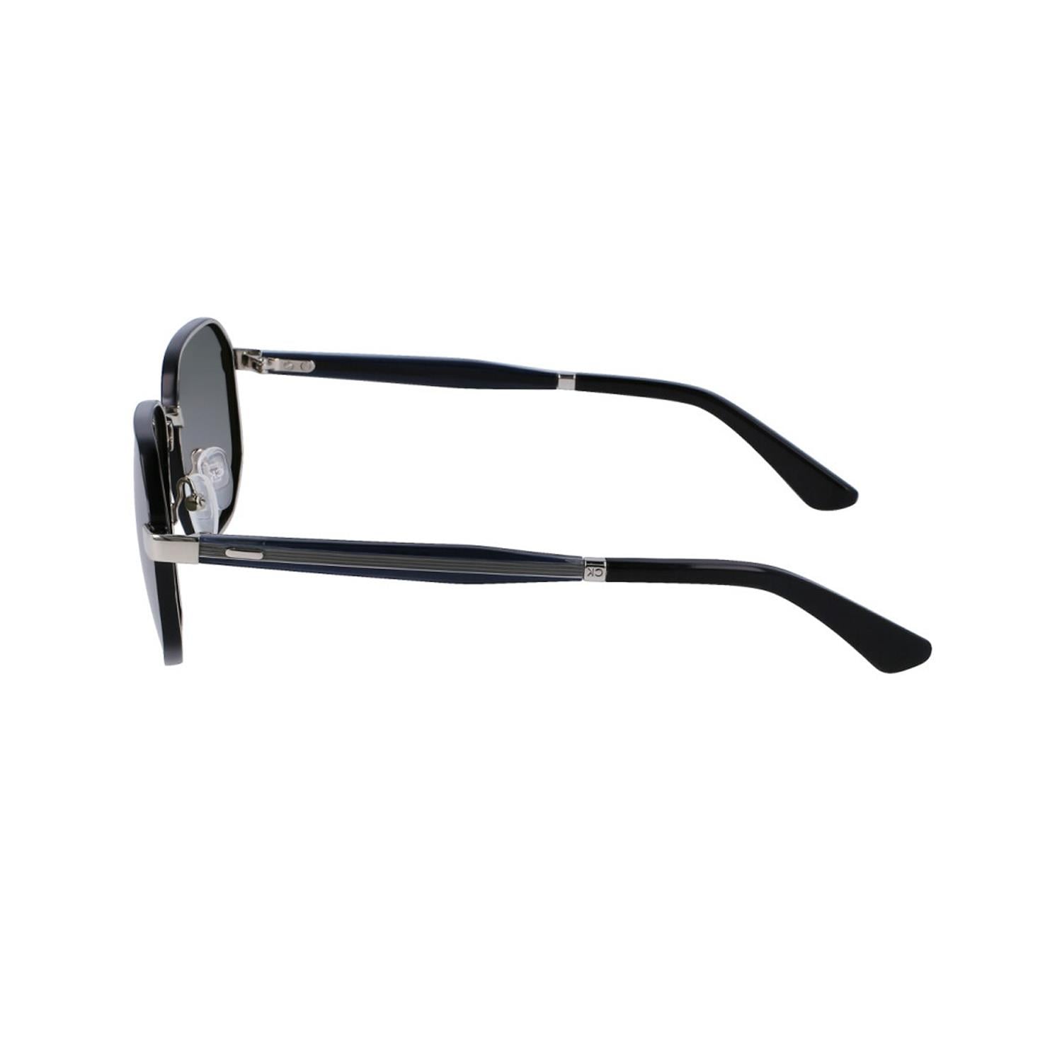 Calvin Klein Jeans CKJ 23102S 045 58 Erkek Dikdörtgen Gümüş Metal Güneş Gözlüğü