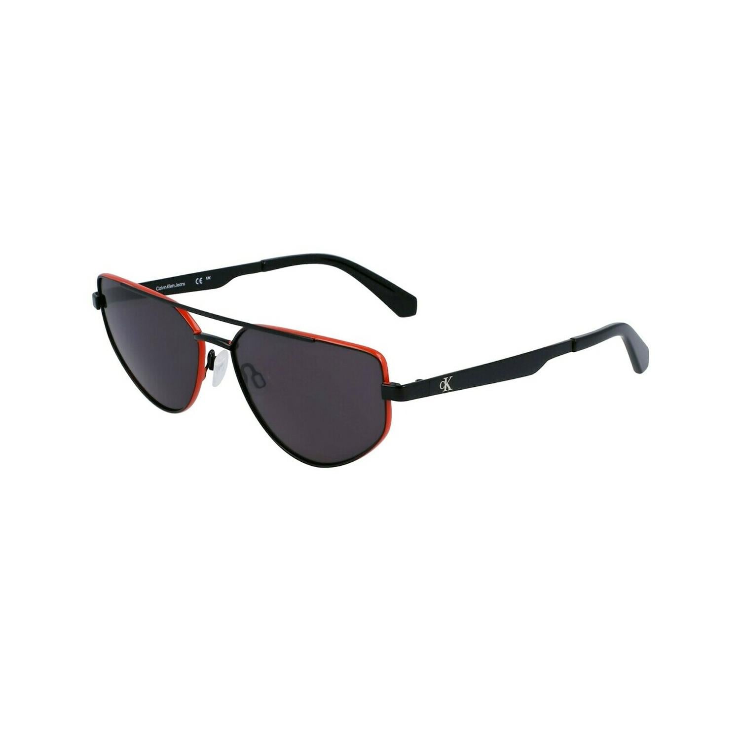Calvin Klein Jeans CKJ 23220S 007 58 Erkek Pilot Siyah Turuncu Metal Güneş Gözlüğü