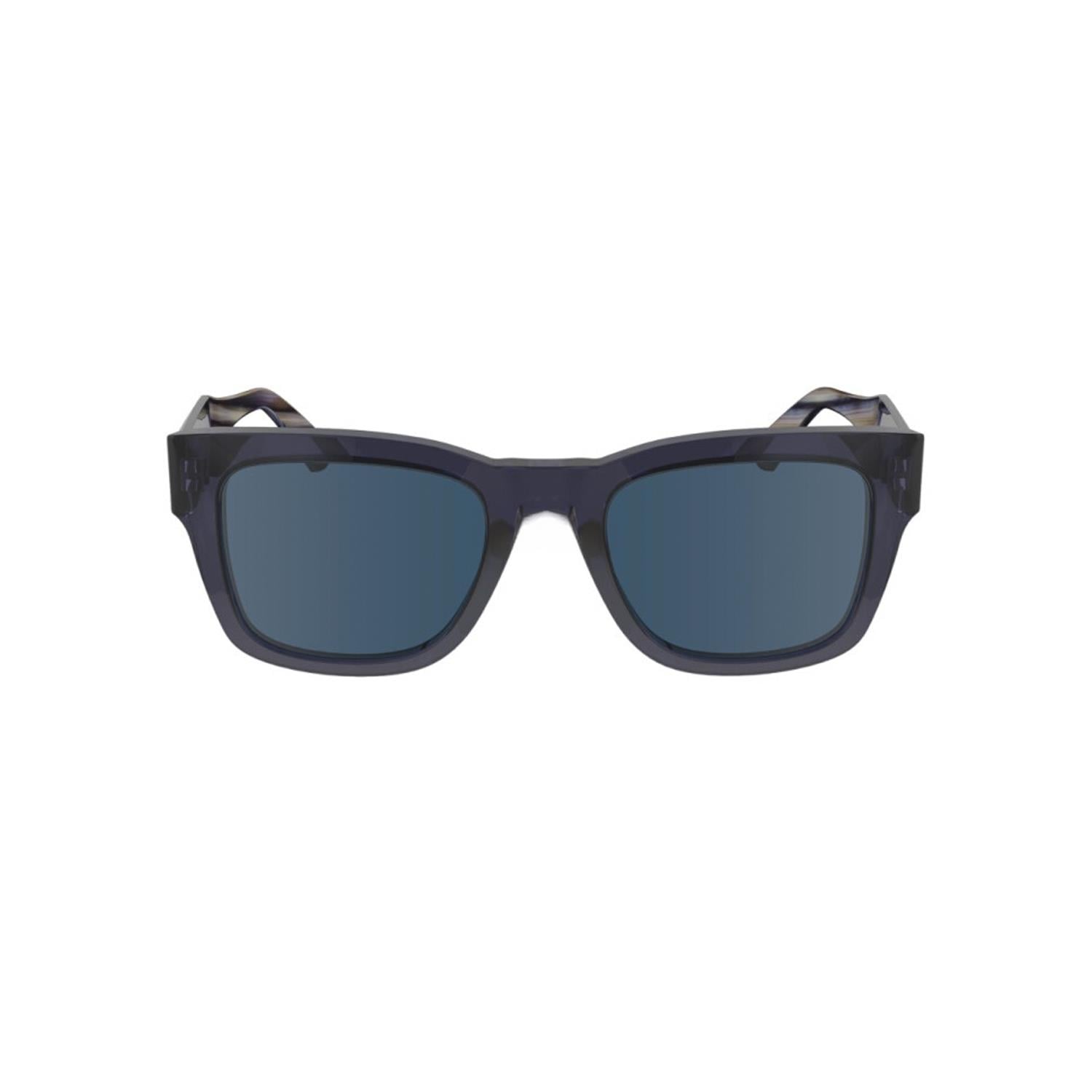 Calvin Klein Jeans CKJ 23539S 400 51 Unisex Dikdörtgen Şeffaf Mavi Kemik Güneş Gözlüğü