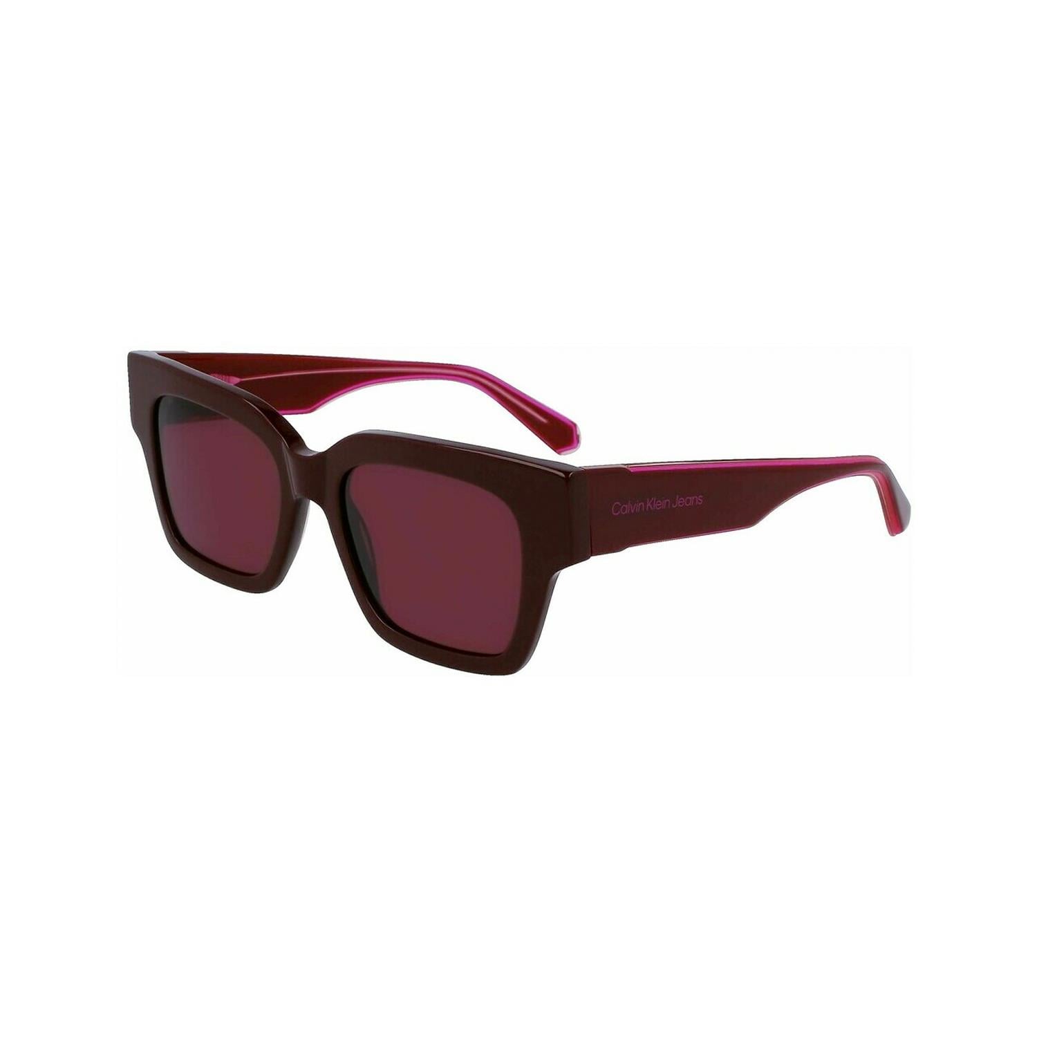 Calvin Klein Jeans CKJ 23601S 603 52 Kadın Geometrik Bordo Kemik Güneş Gözlüğü