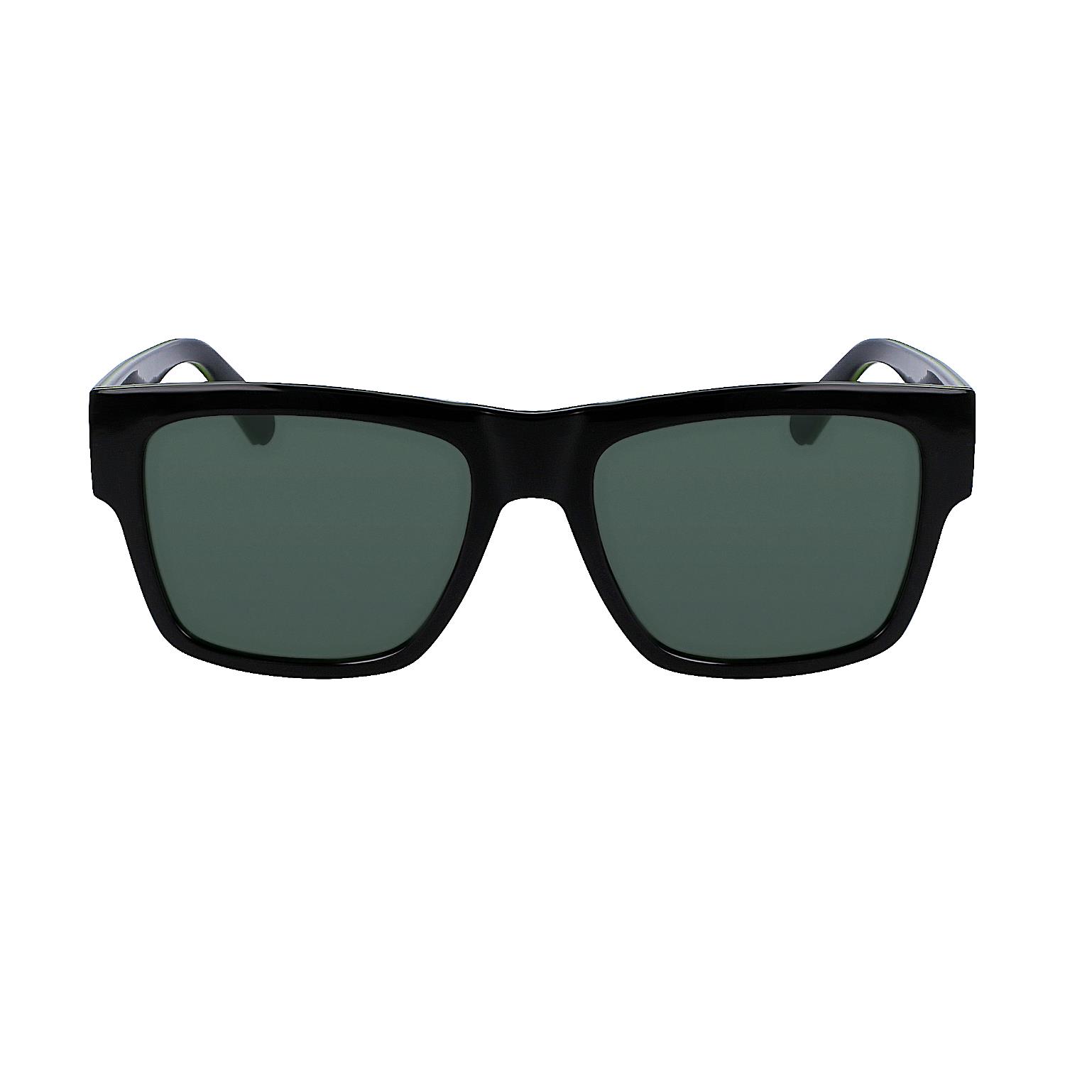 Calvin Klein Jeans CKJ 23605S 001 56 Unisex Kare Siyah Yeşil Kemik Güneş Gözlüğü