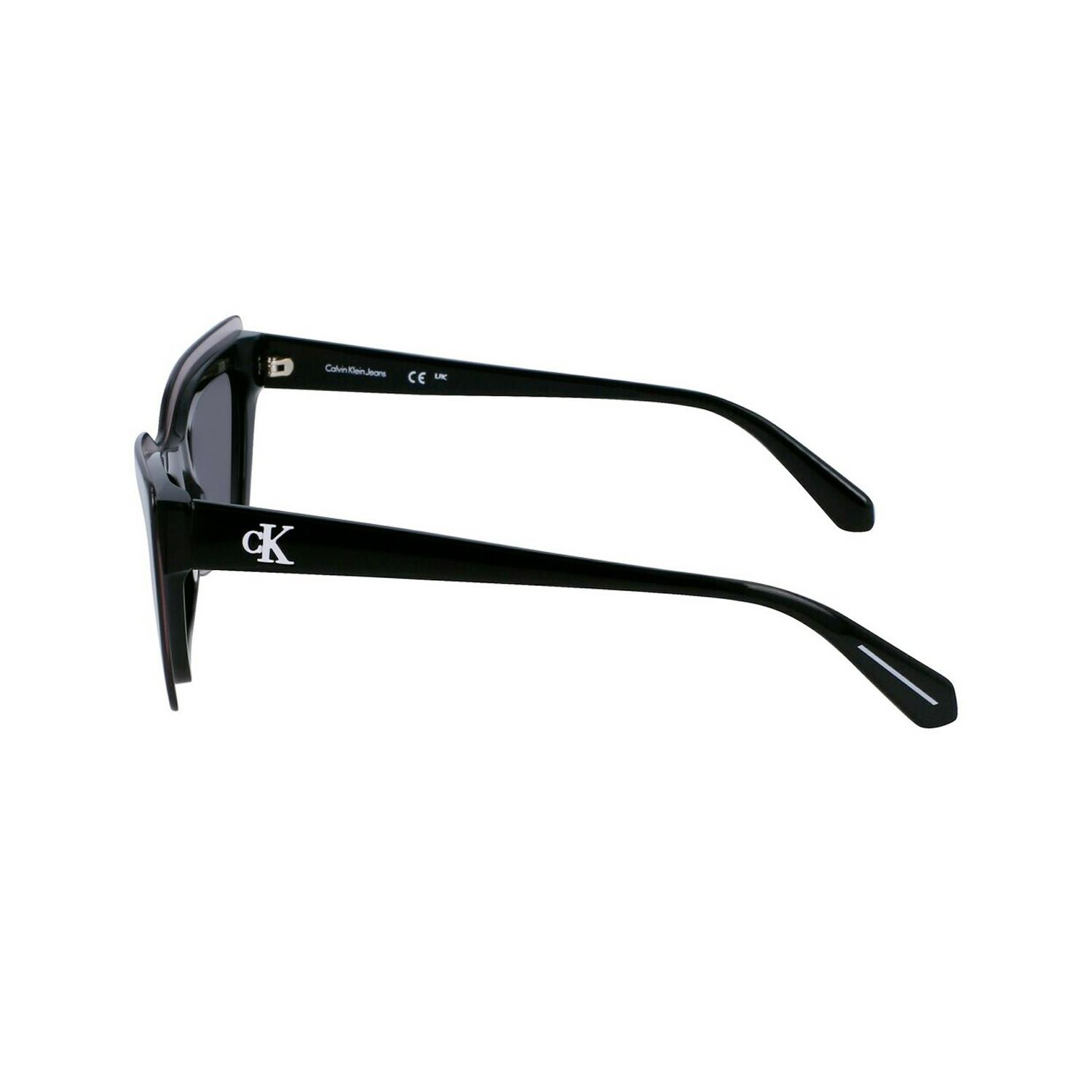 Calvin Klein Jeans CKJ 23656S 001 52 Kadın Cat Eye Kristal Siyah Kemik Güneş Gözlüğü