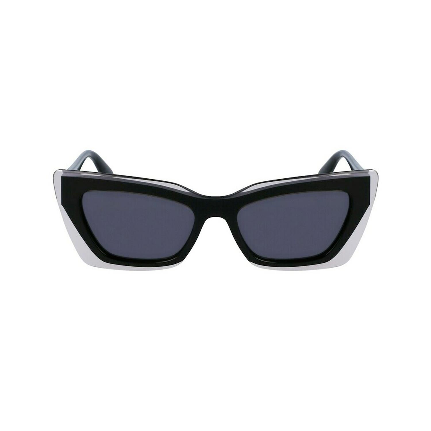 Calvin Klein Jeans CKJ 23656S 001 52 Kadın Cat Eye Kristal Siyah Kemik Güneş Gözlüğü