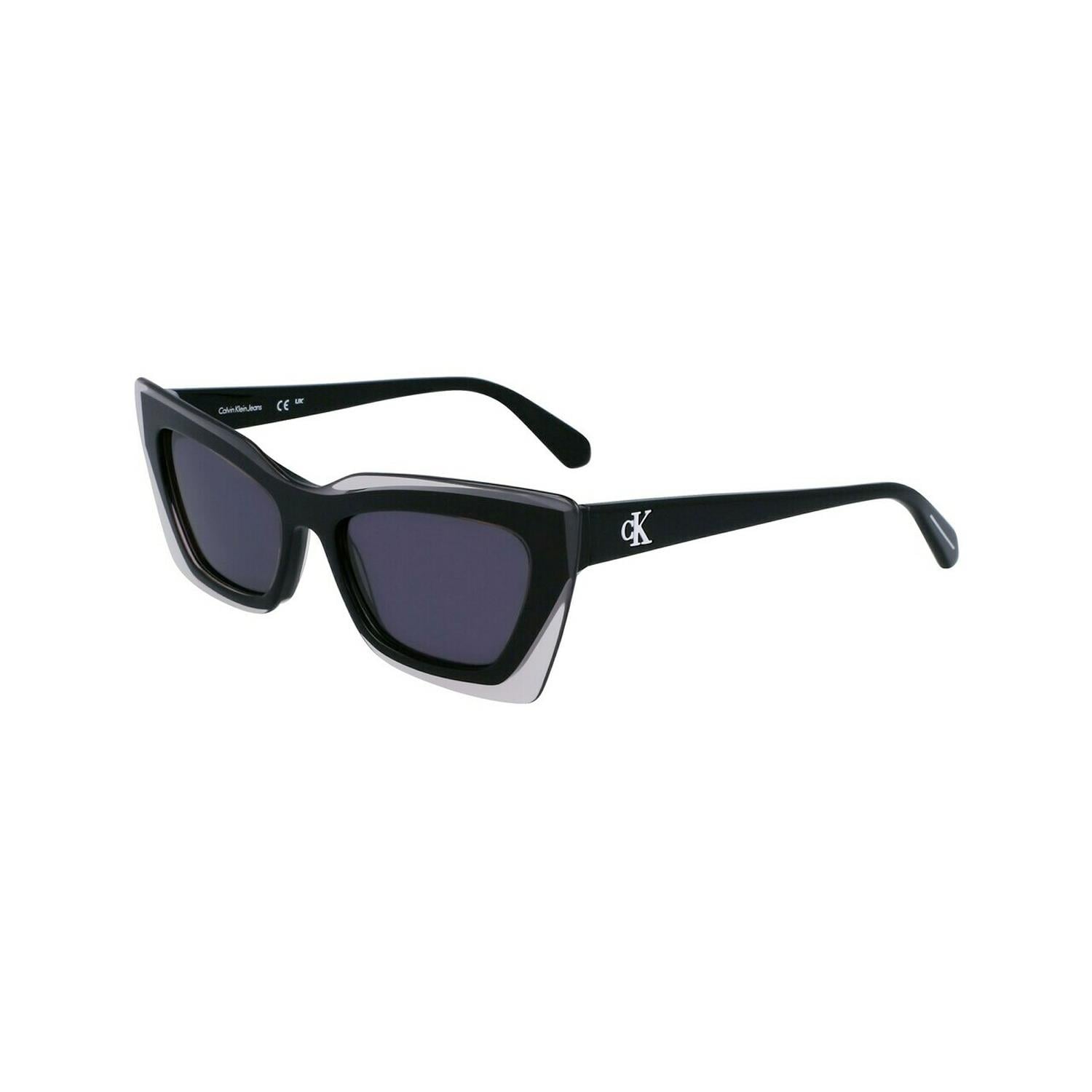 Calvin Klein Jeans CKJ 23656S 001 52 Kadın Cat Eye Kristal Siyah Kemik Güneş Gözlüğü