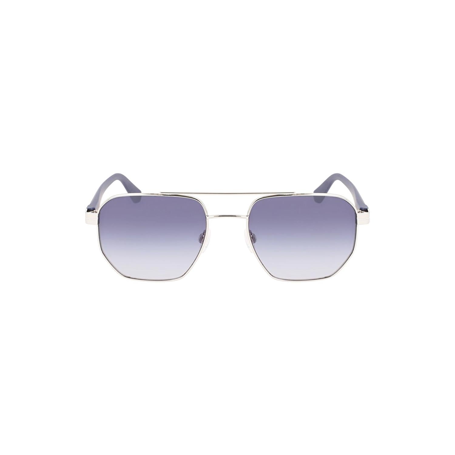 Calvin Klein Jeans CKJ 22204S 040 56 Erkek Geometrik Gri Metal Güneş Gözlüğü