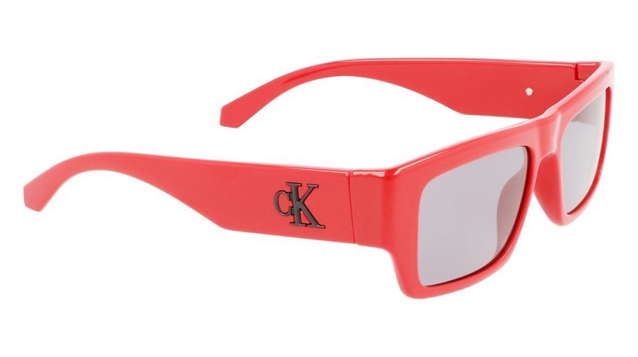 Calvin Klein Jeans CKJ 22635S 600 54 Unisex Dikdörtgen Kırmızı Kemik Güneş Gözlüğü