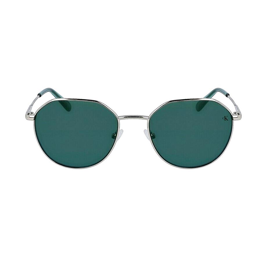 Calvin Klein Jeans CKJ 23201S 040 55 Unisex Geometrik Gri Metal Güneş Gözlüğü