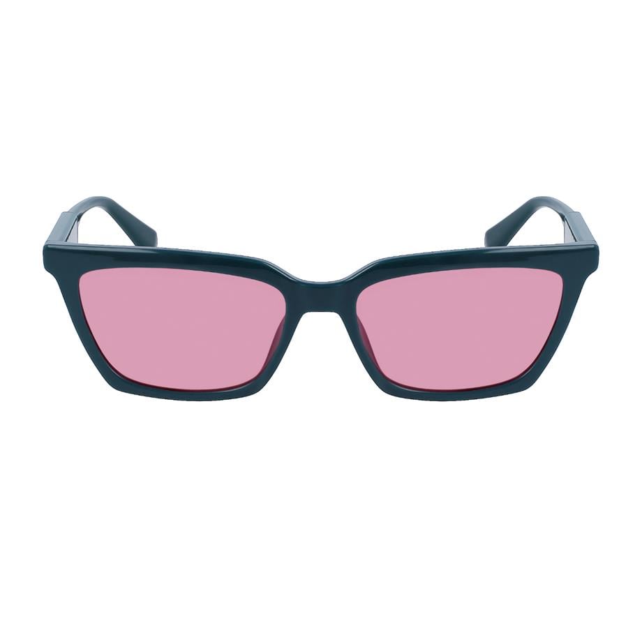 Calvin Klein Jeans CKJ 23606S 300 55 Unisex Cat Eye Yeşil Kemik Güneş Gözlüğü
