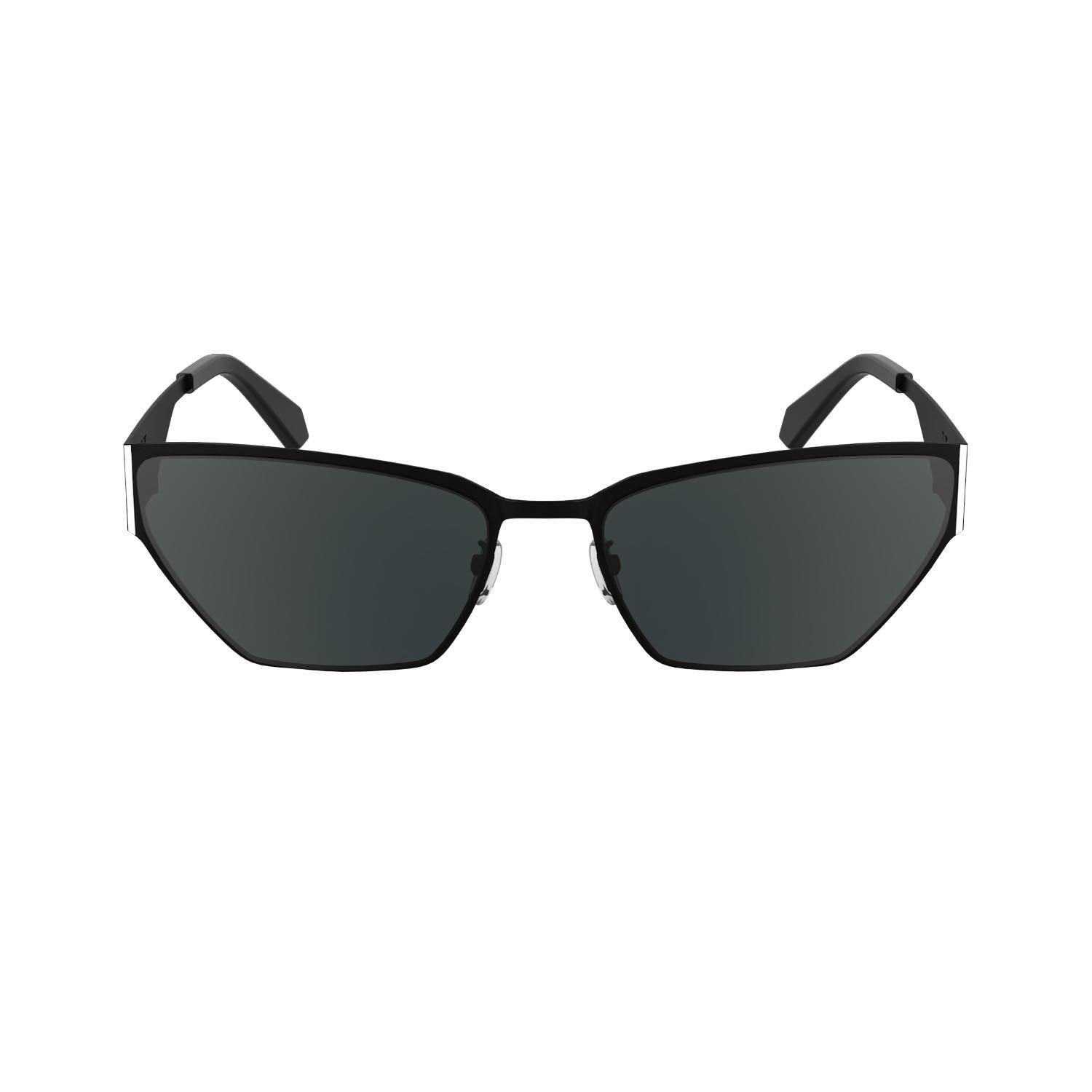 Calvin Klein Jeans CKJ 24207S 001 58 Unisex Geometrik Siyah Metal Güneş Gözlüğü
