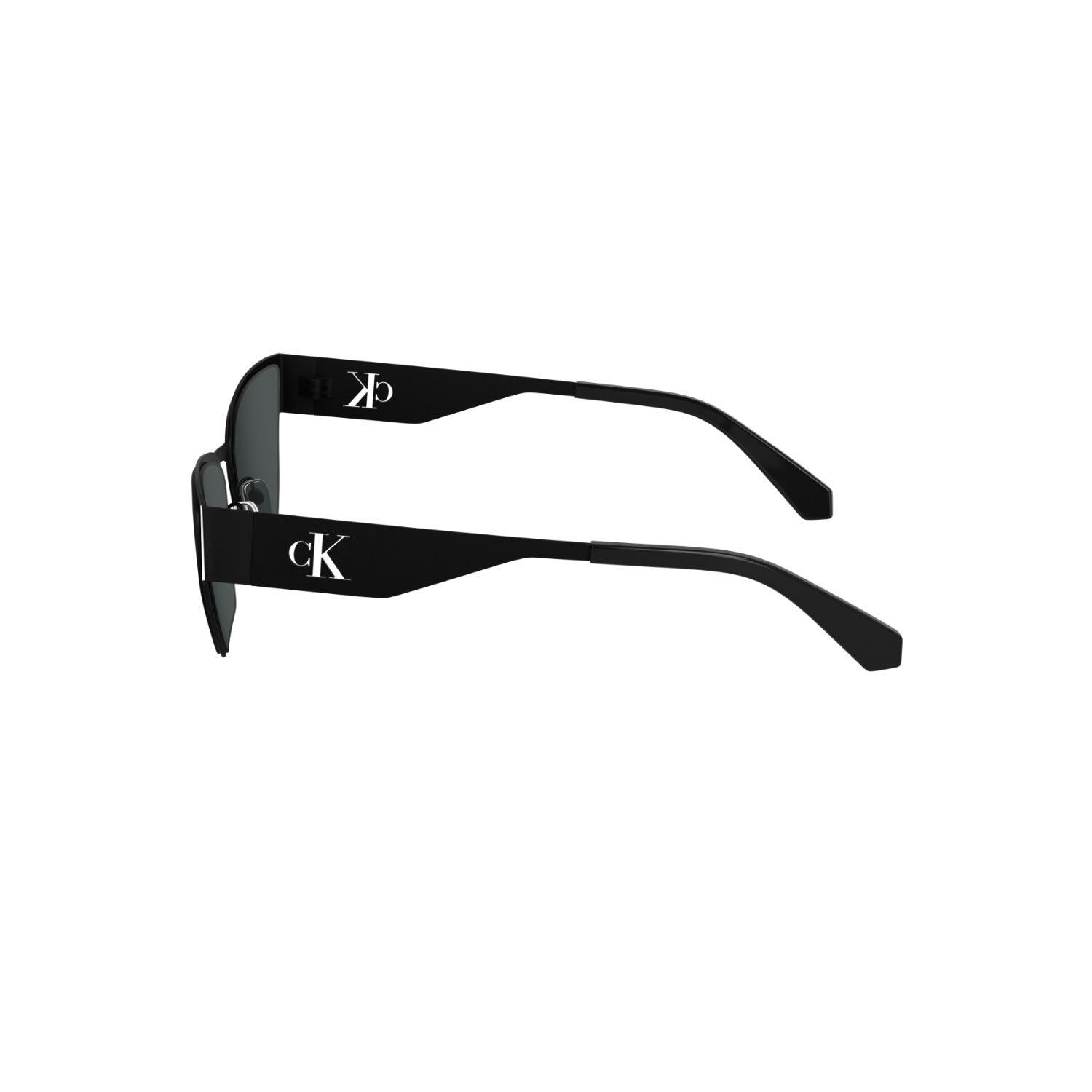 Calvin Klein Jeans CKJ 24207S 001 58 Unisex Geometrik Siyah Metal Güneş Gözlüğü