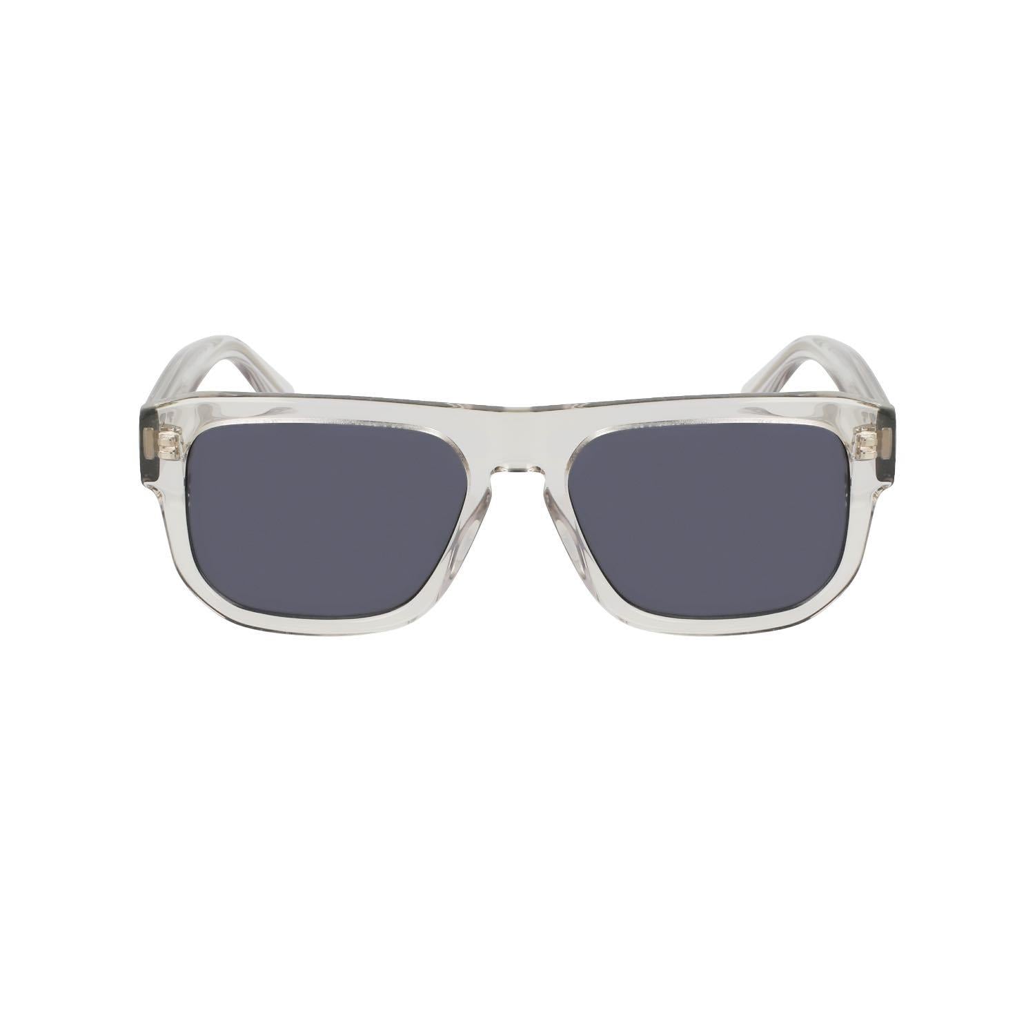 Calvin Klein Jeans CKJ 24607S 012 55 Unisex Oval Şeffaf Kemik Güneş Gözlüğü