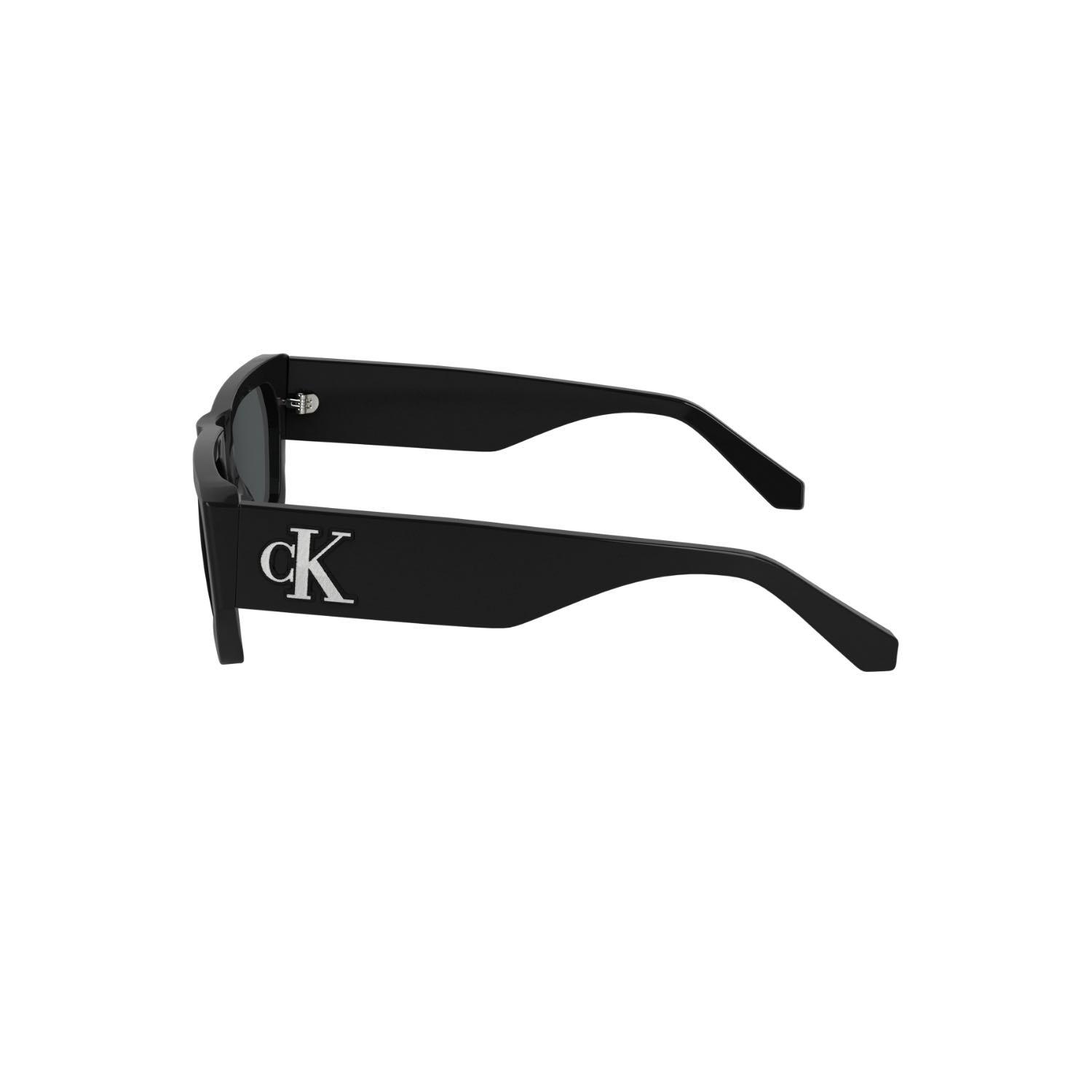 Calvin Klein Jeans CKJ 24625S 001 55 Unisex Dikdörtgen Siyah Kemik Güneş Gözlüğü