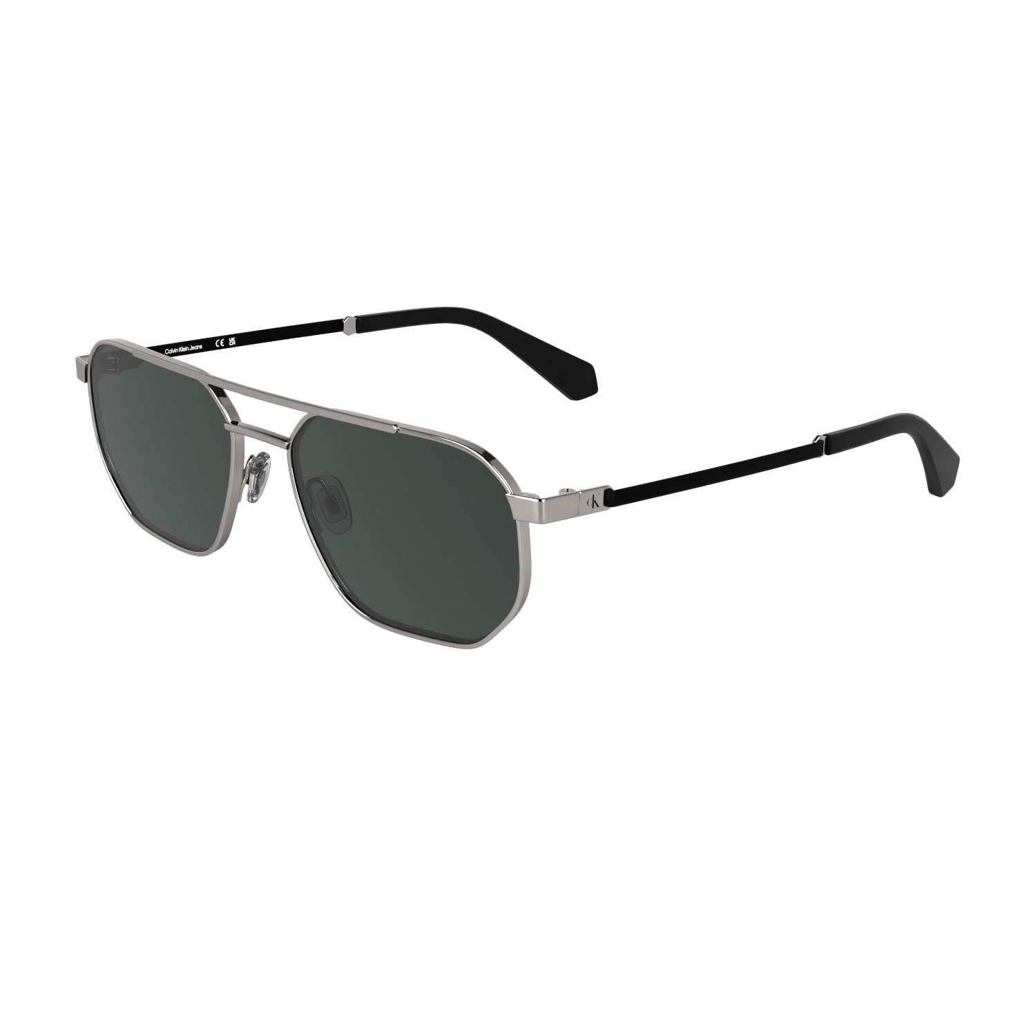 Calvin Klein Jeans CKJ 25202S 016 56 Unisex Geometrik Gümüş Metal Güneş Gözlüğü
