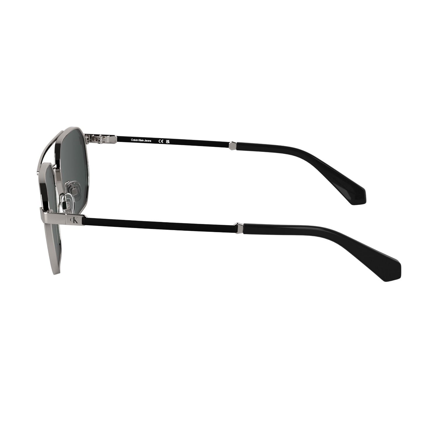 Calvin Klein Jeans CKJ 25202S 016 56 Unisex Geometrik Gümüş Metal Güneş Gözlüğü
